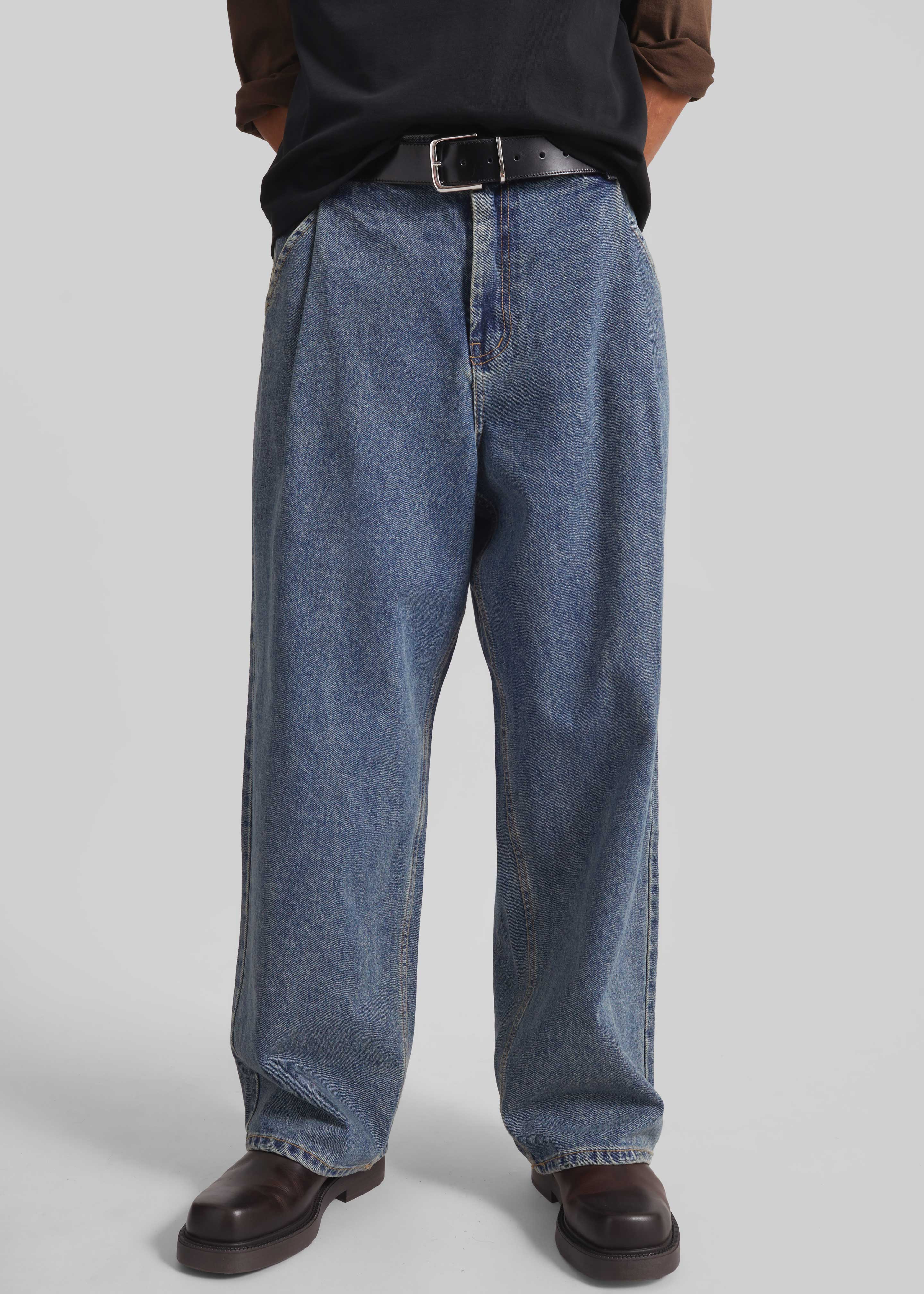 Trafal Wide Jeans - Blue Wash – The Frankie Shop