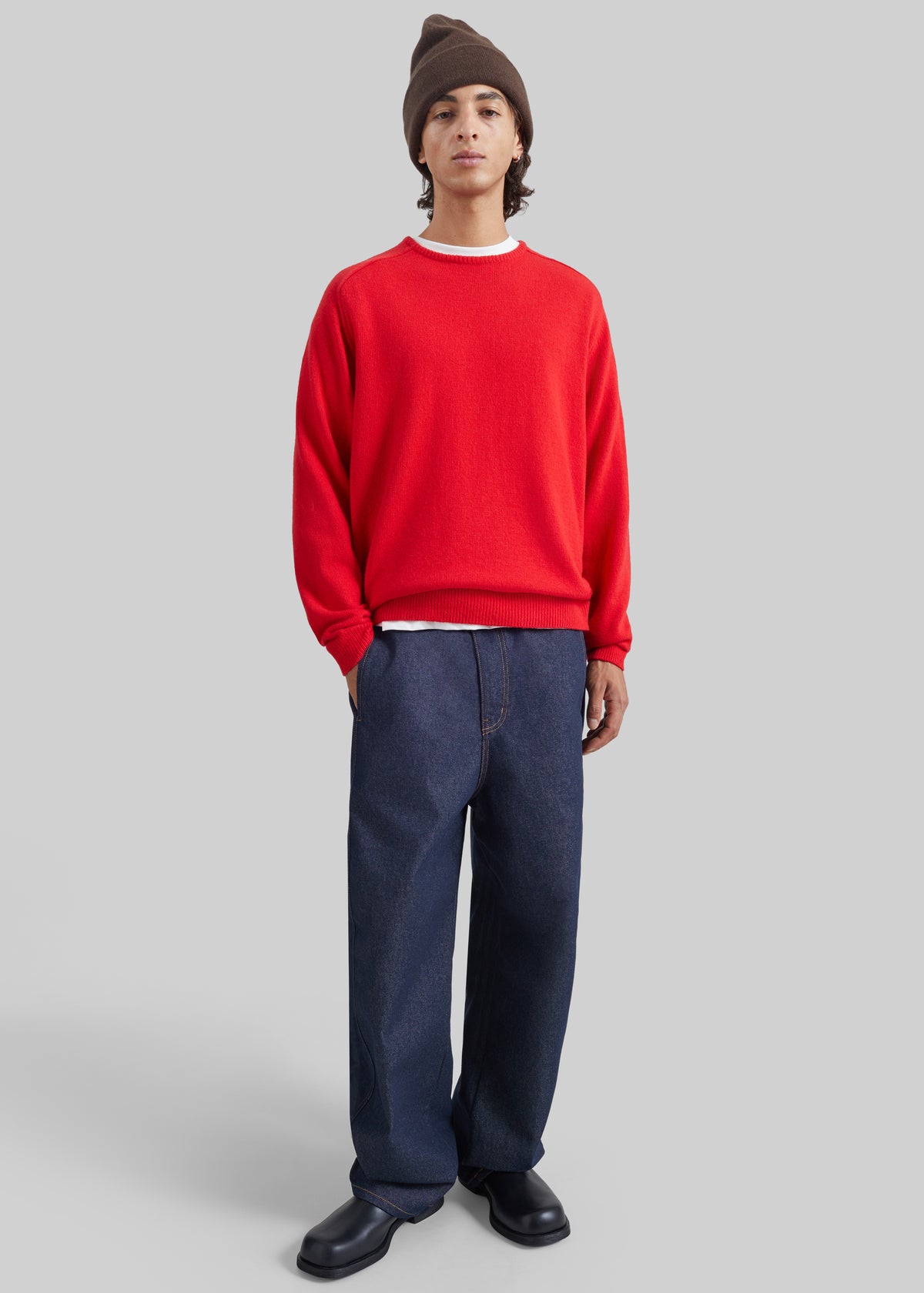 Tregor Belted Wide Jeans - Dark Wash