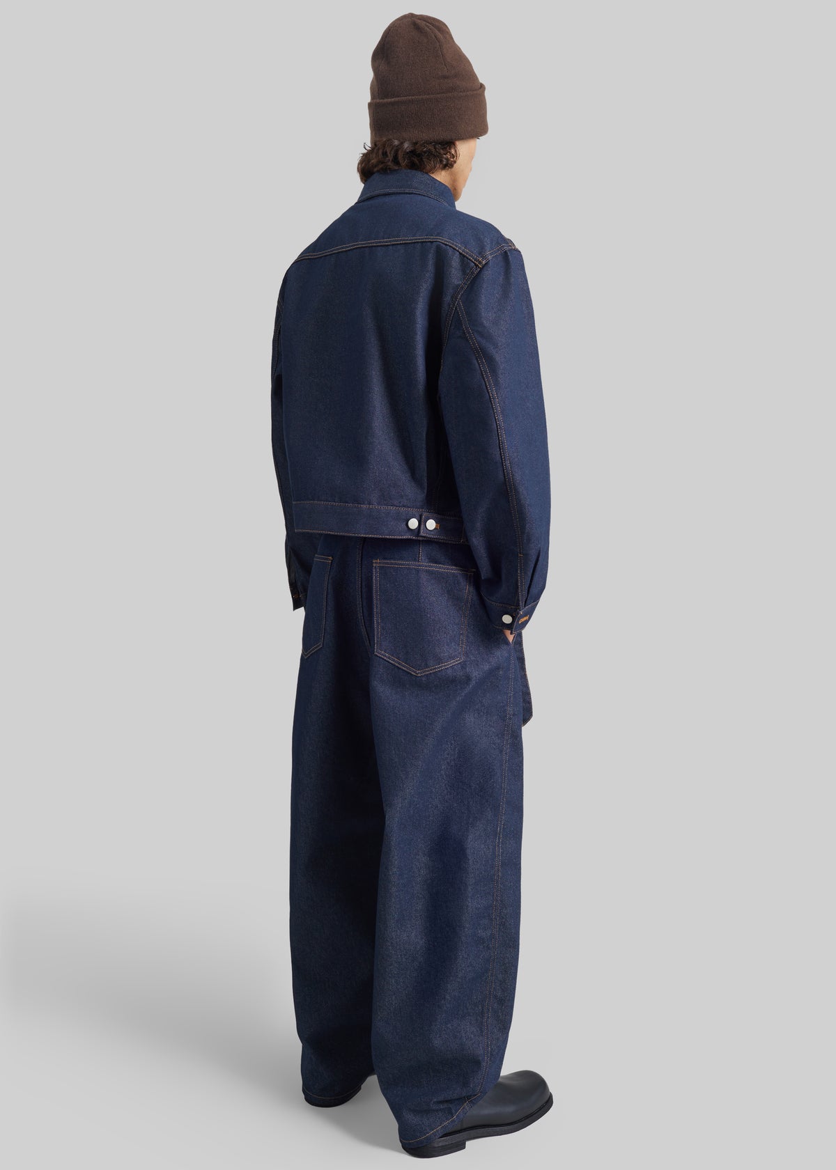 Tregor Boxy Denim Jacket - Dark Wash