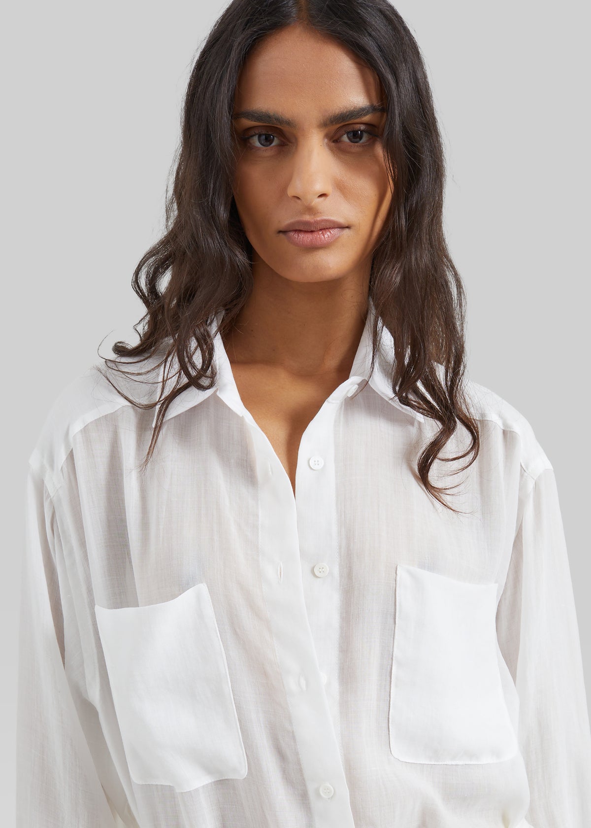 Trevas Sheer Shirt - White - 4