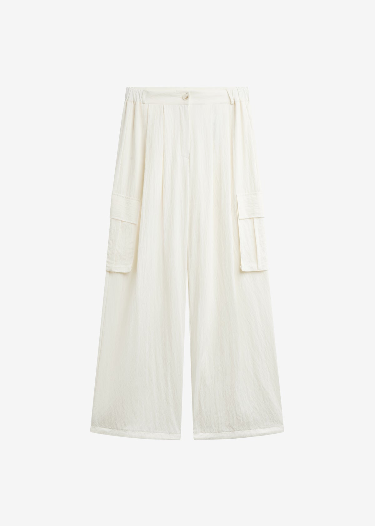 Trevi Textured Cargo Pants - Cream - 9