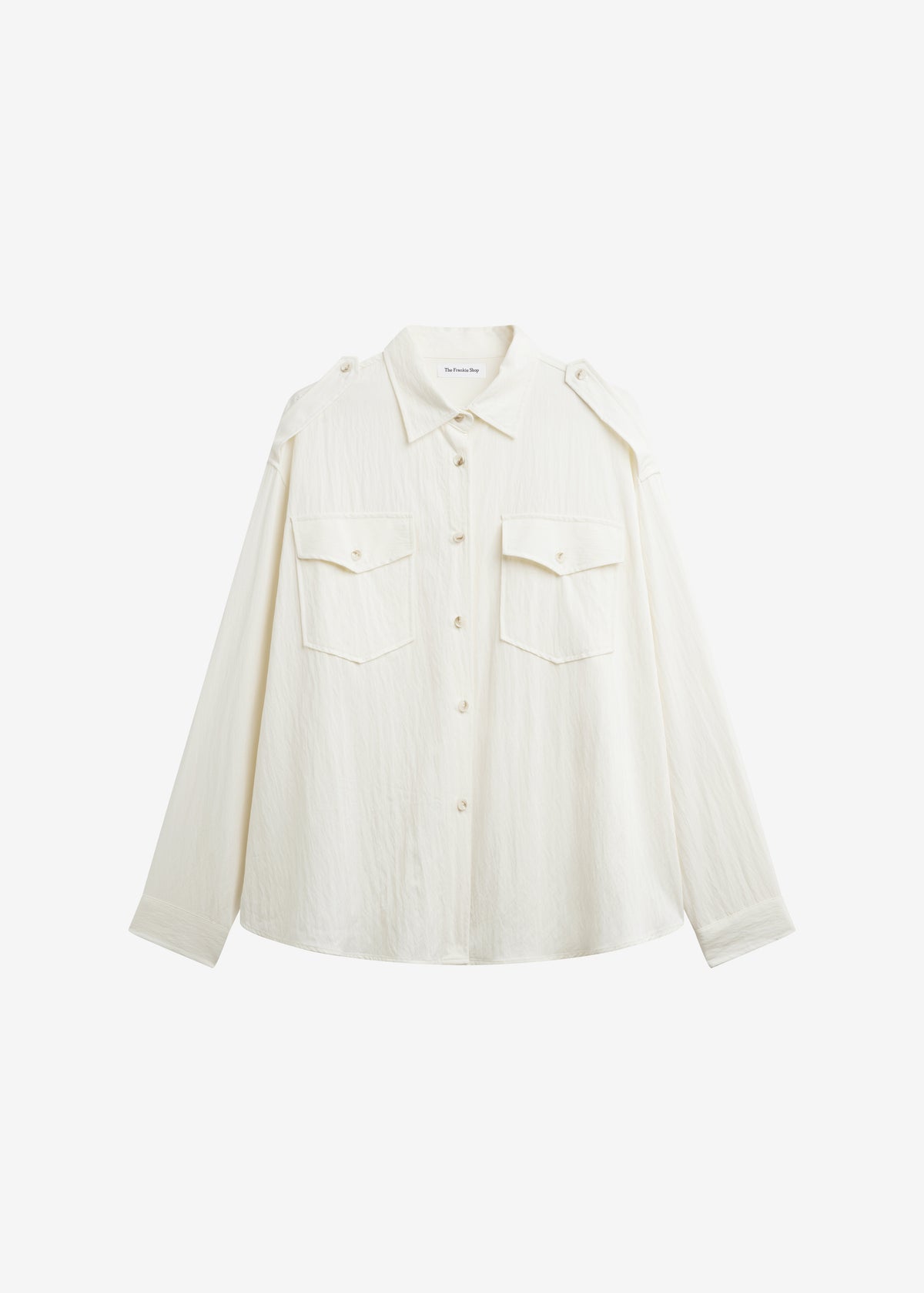 Trevi Textured Cargo Shirt - Cream - 8