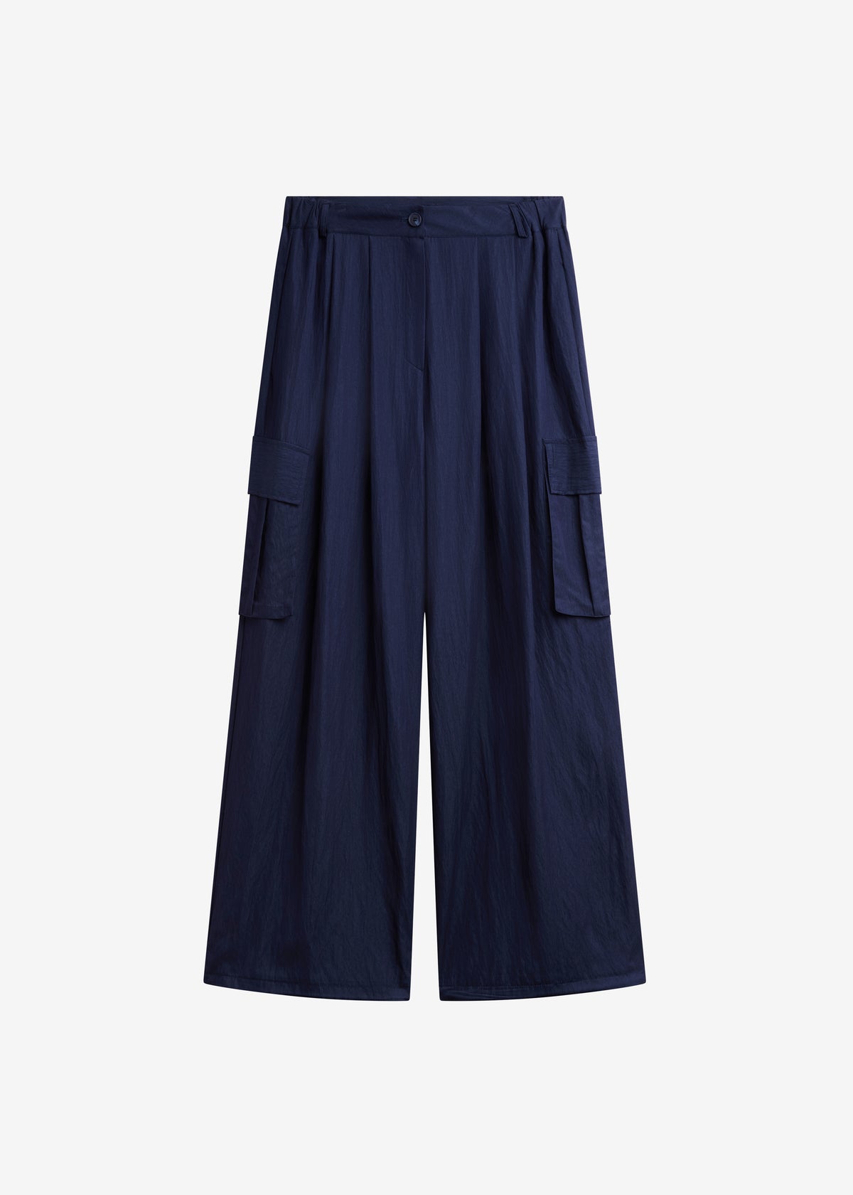 Trevi Textured Cargo Pants - Navy - 7
