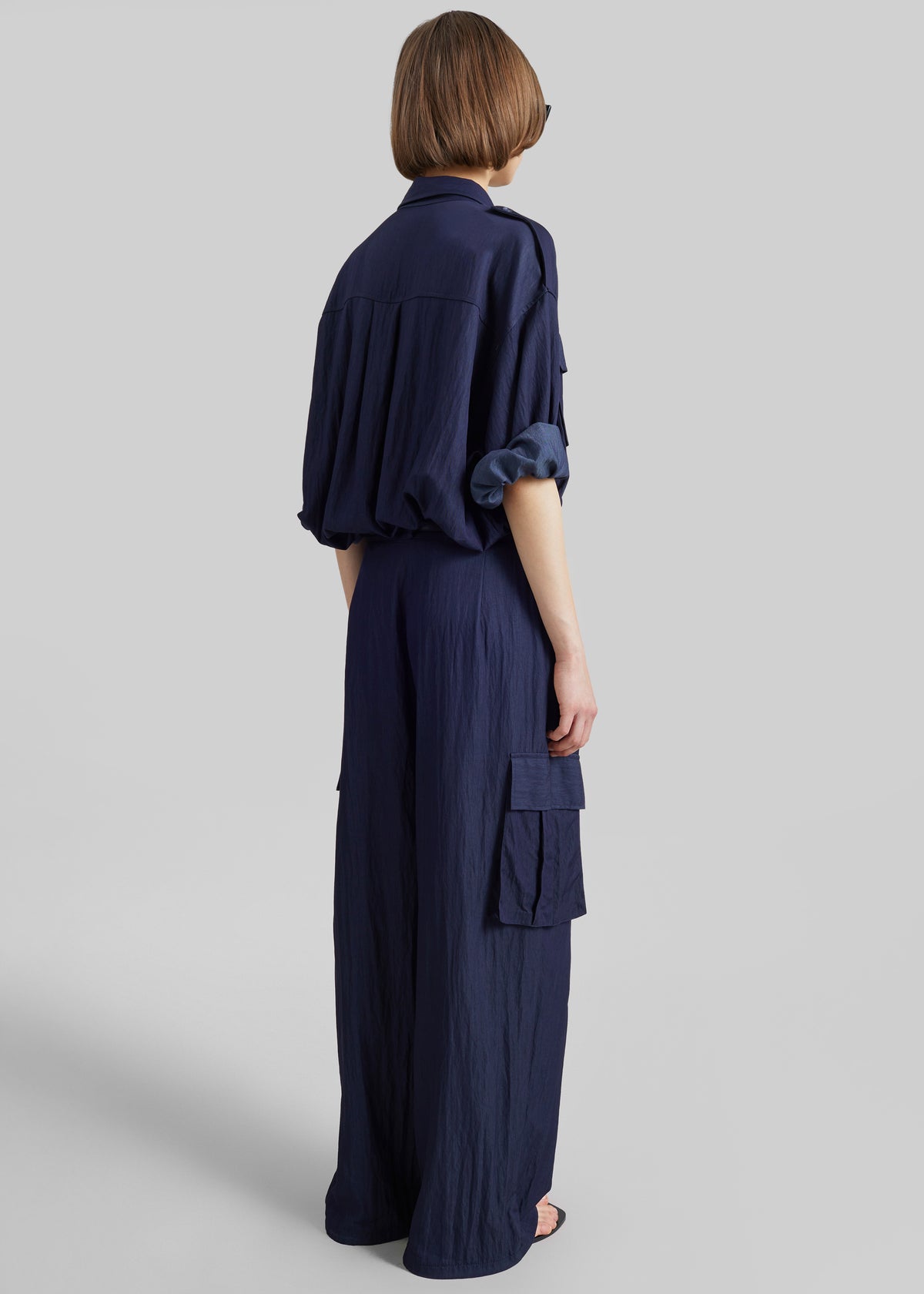 Trevi Textured Cargo Shirt - Navy - 7