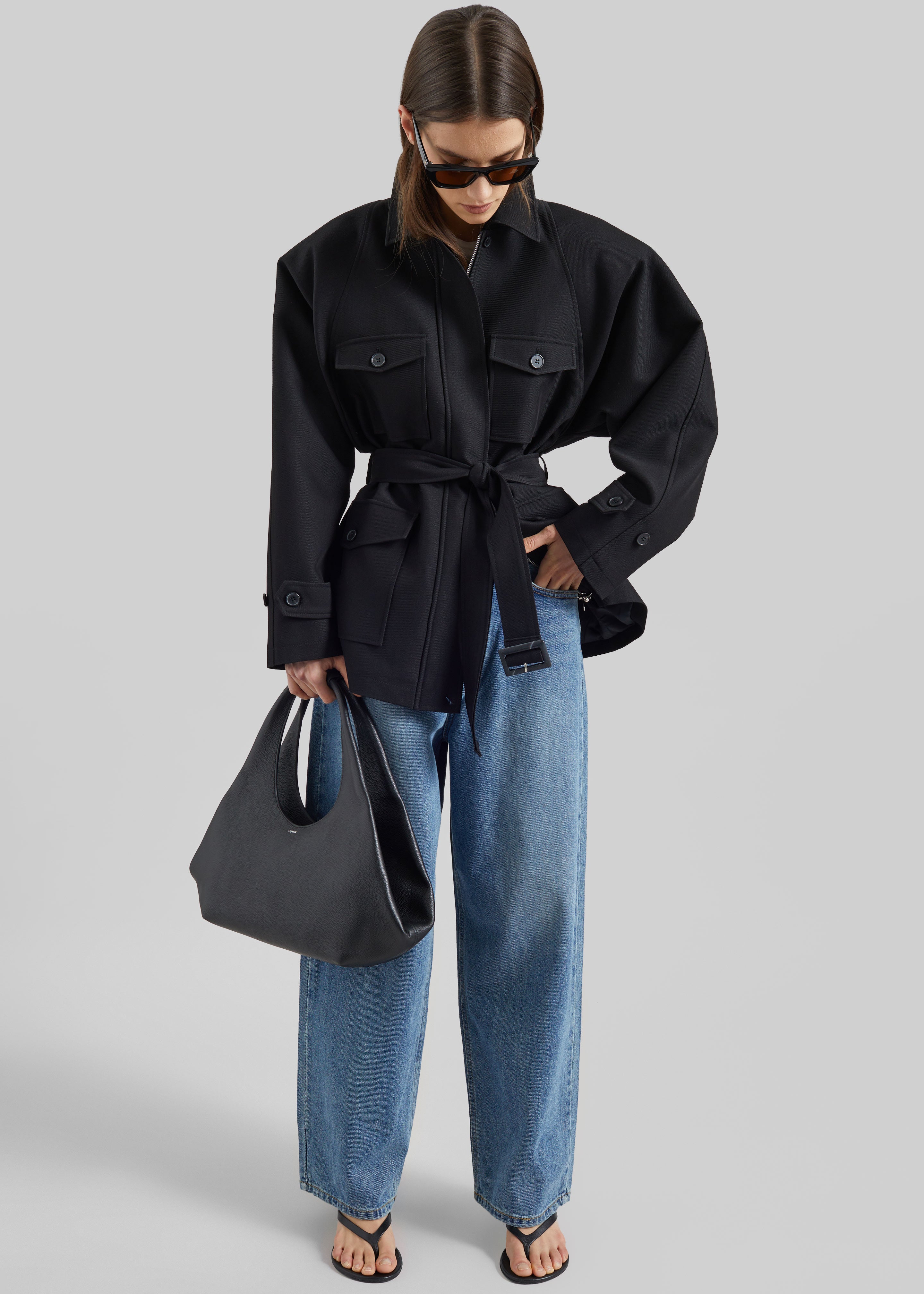 Trevose Padded Utility Jacket - Black – The Frankie Shop