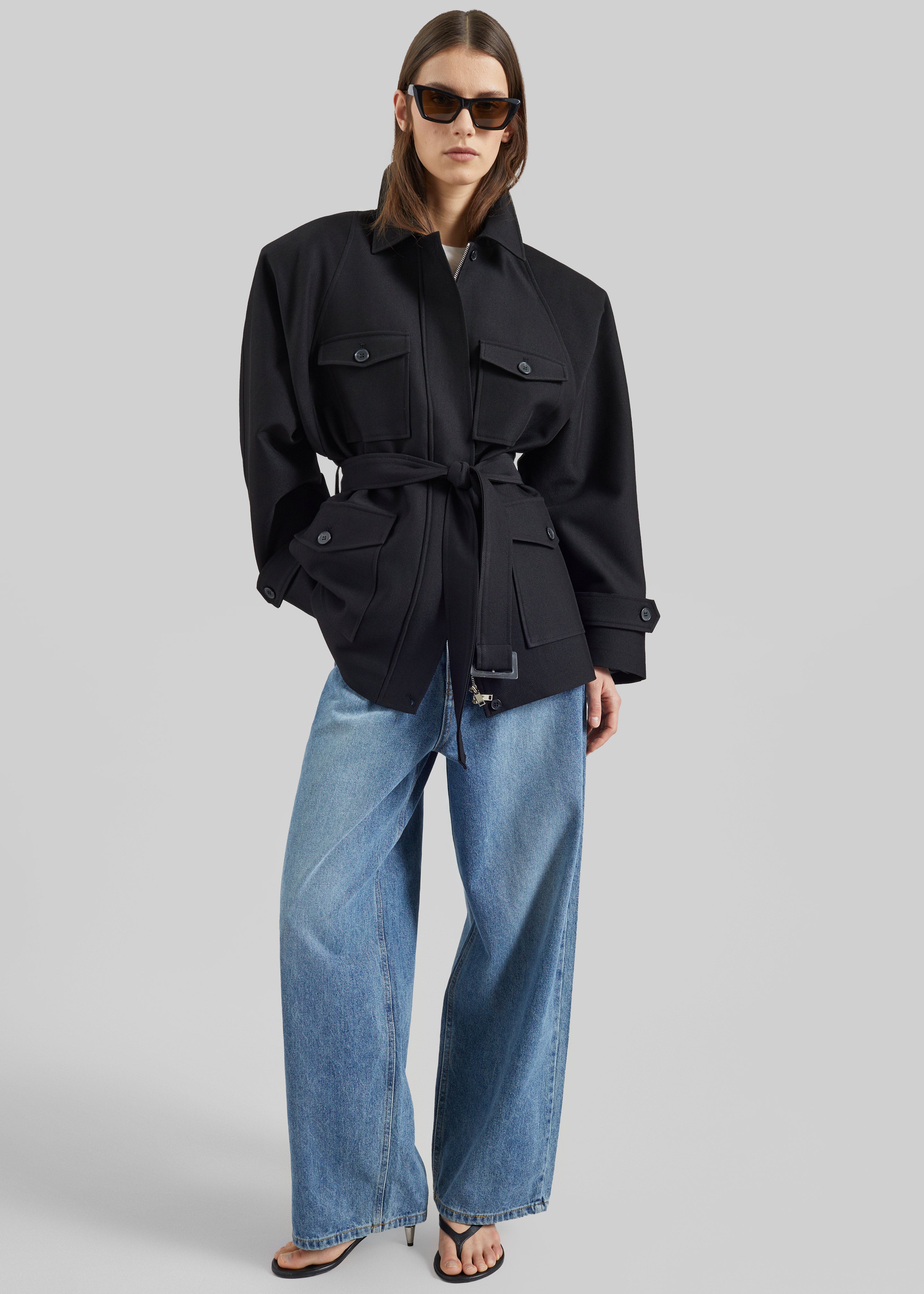Trevose Padded Utility Jacket - Black – The Frankie Shop
