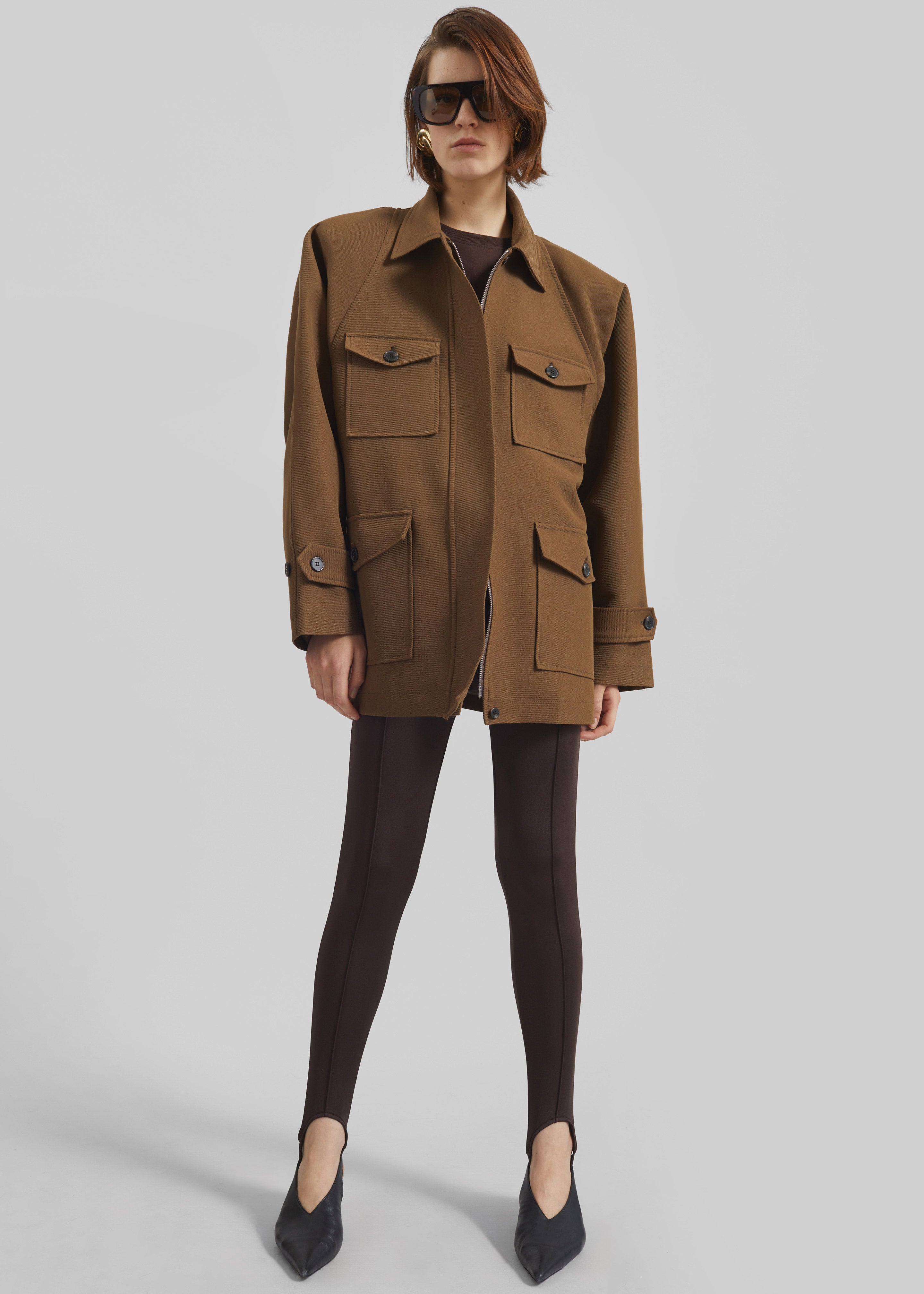 Trevose Padded Utility Jacket - Brown – The Frankie Shop