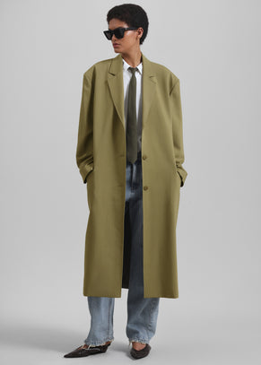 Tribeca Long Coat - Khaki