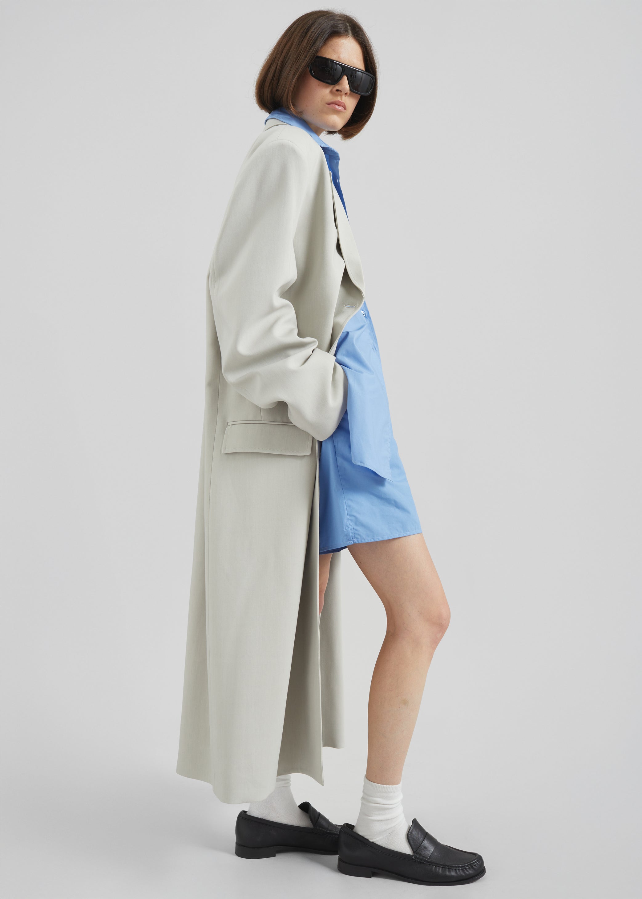 Shop the look image for Tribeca Long Coat - Stone