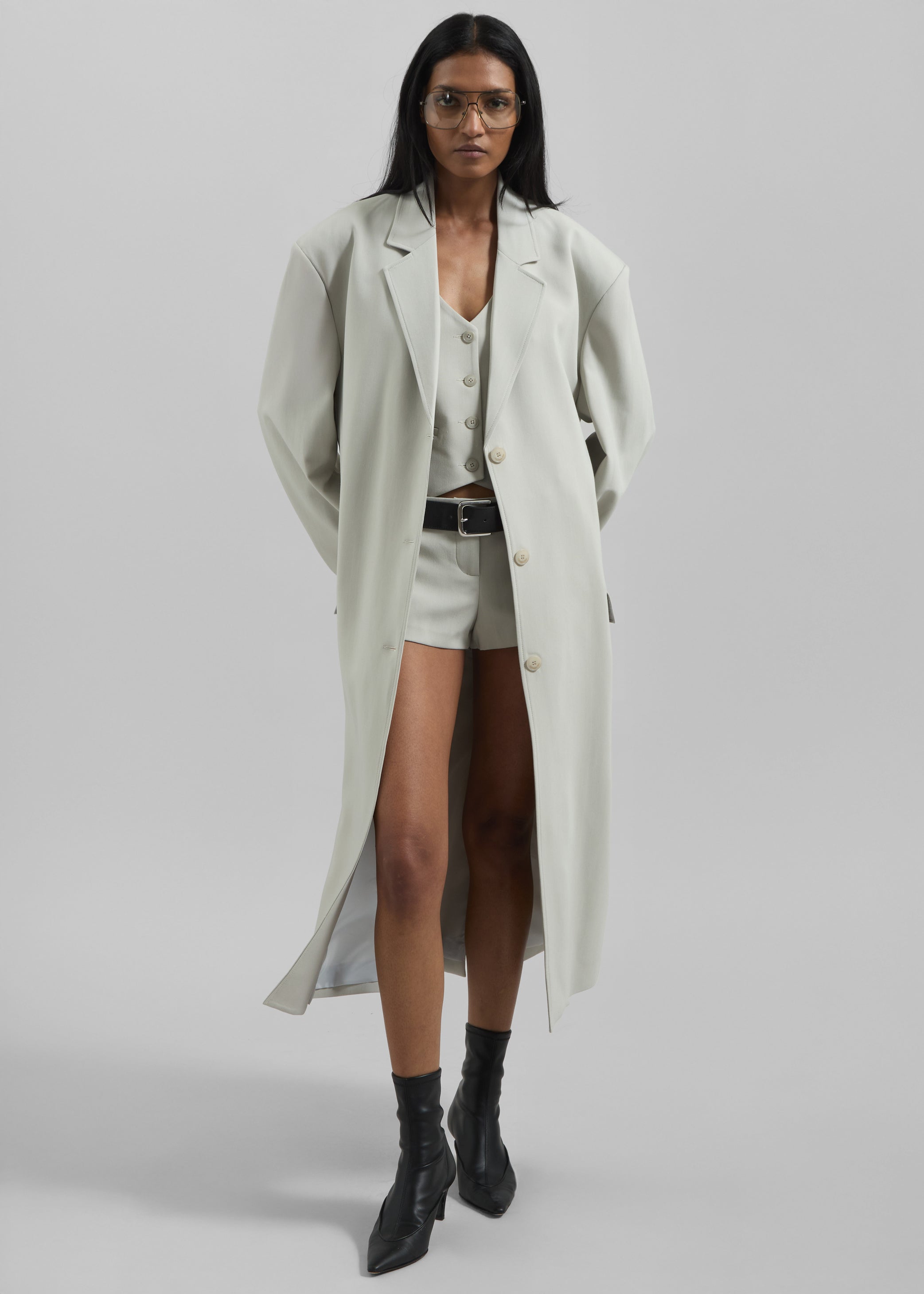 Shop the look image for Tribeca Long Coat - Stone