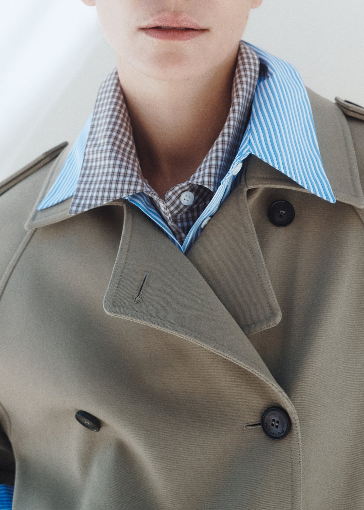 Trina Short Trench Coat - Beige