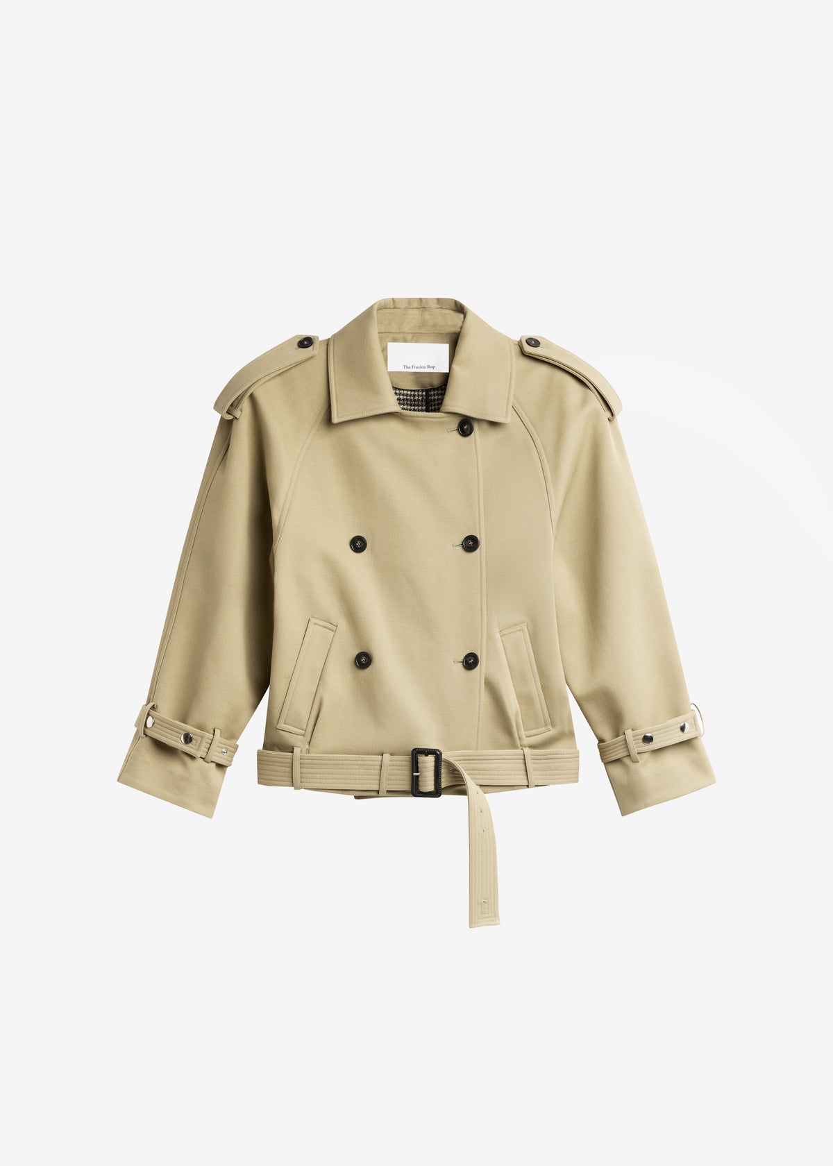 Trina Short Trench Coat - Beige