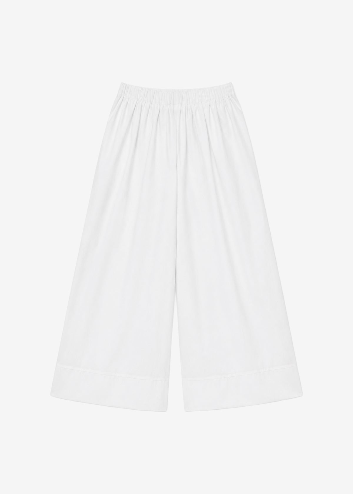 Trivio Poplin Wide Leg Pants - White - 6