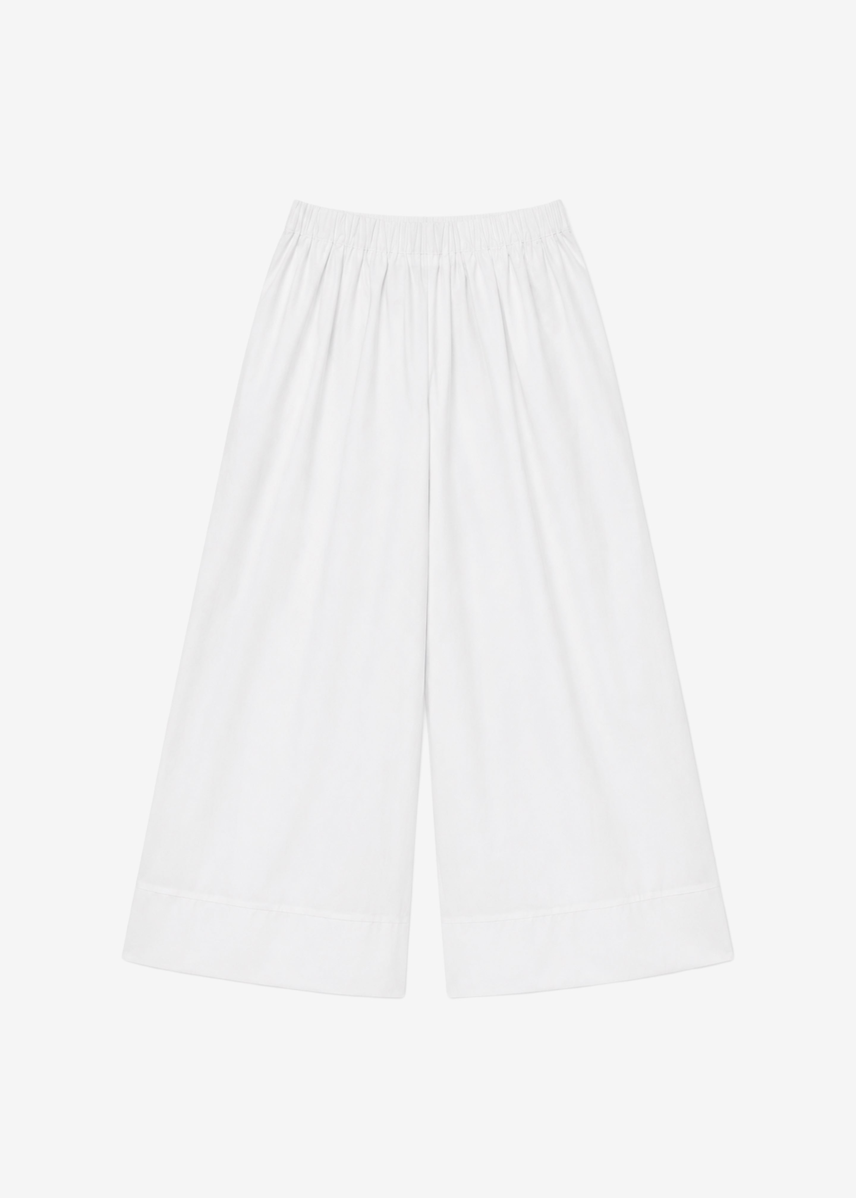 Trivio Poplin Wide Leg Pants - White - 6