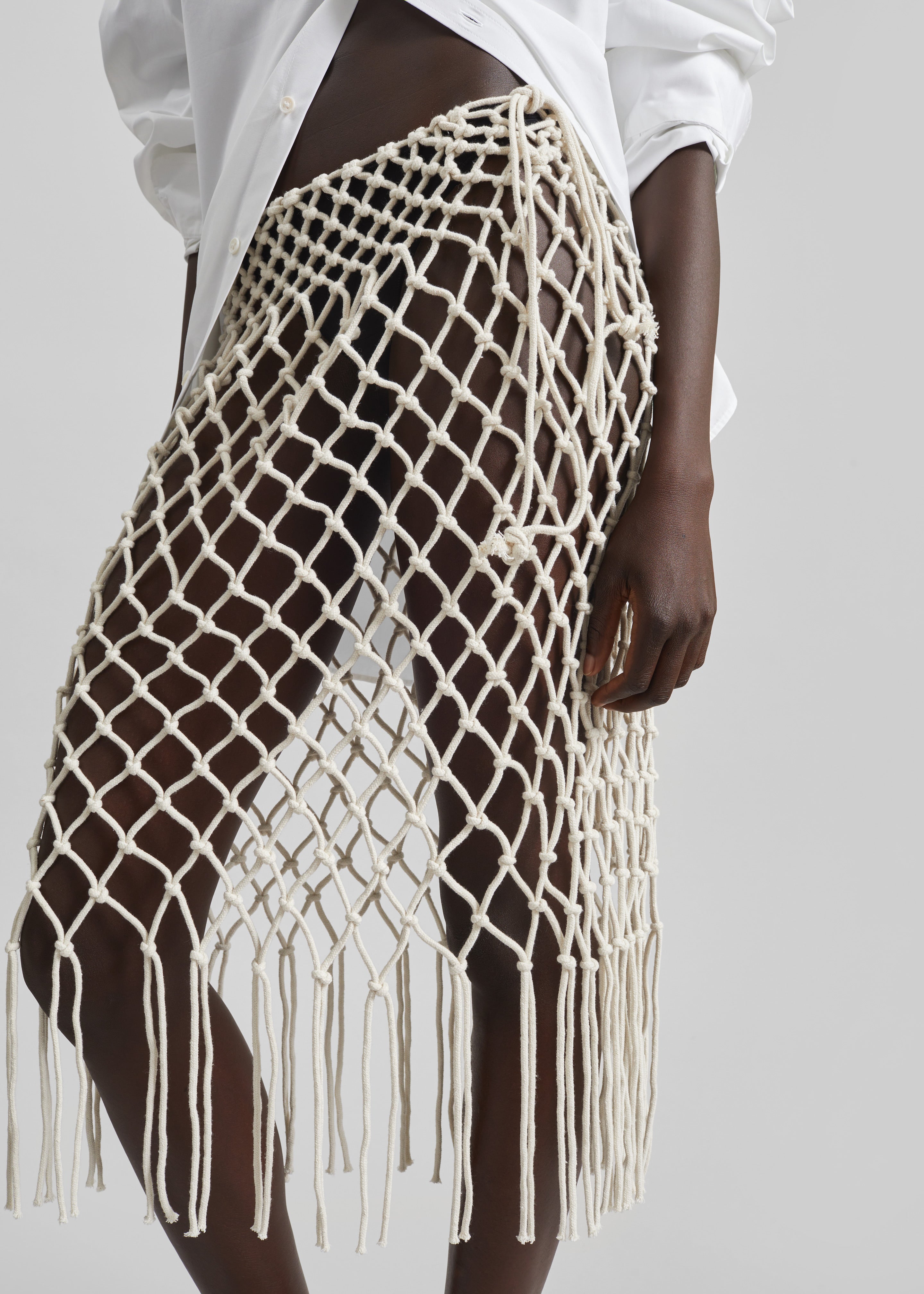 Tropea Macrame Skirt - Ecru - 5