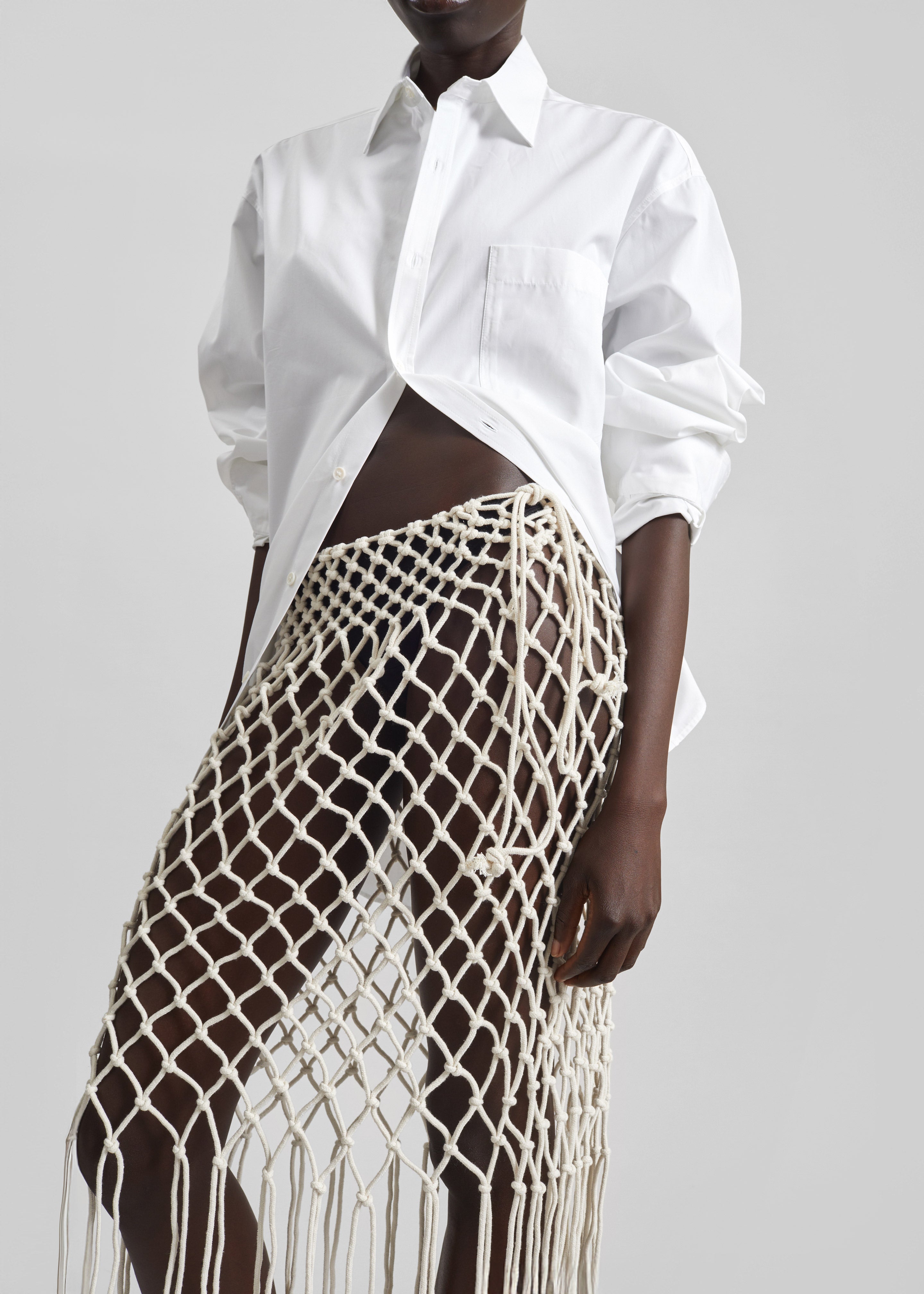 Tropea Macrame Skirt - Ecru - 6