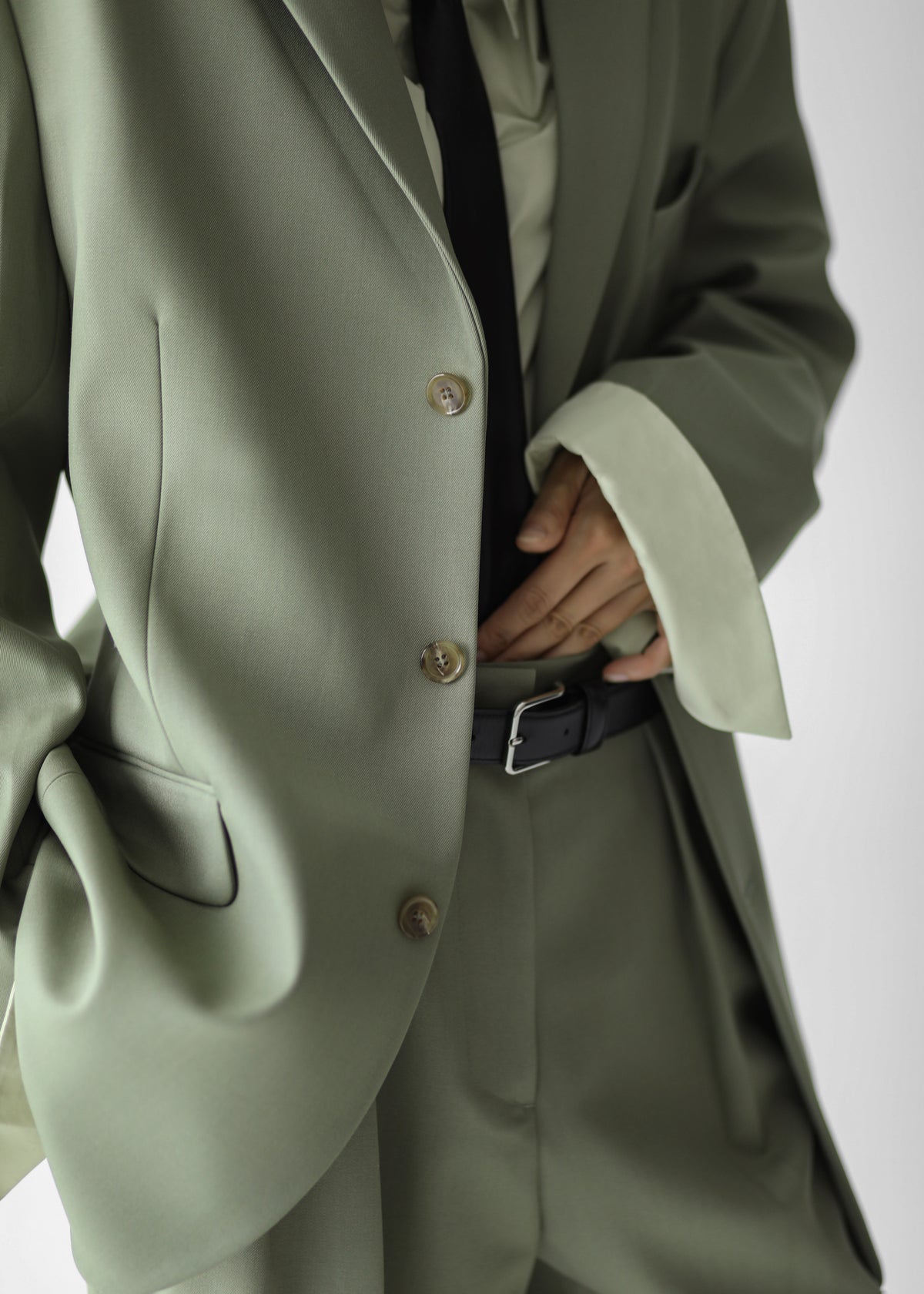 Trosa Blazer - Pale Olive - 4