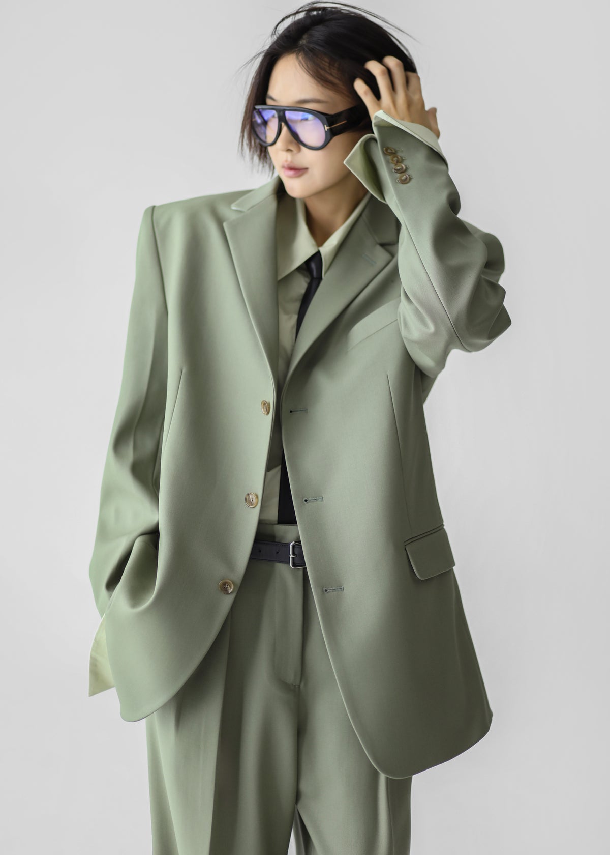 Trosa Blazer - Pale Olive - 2