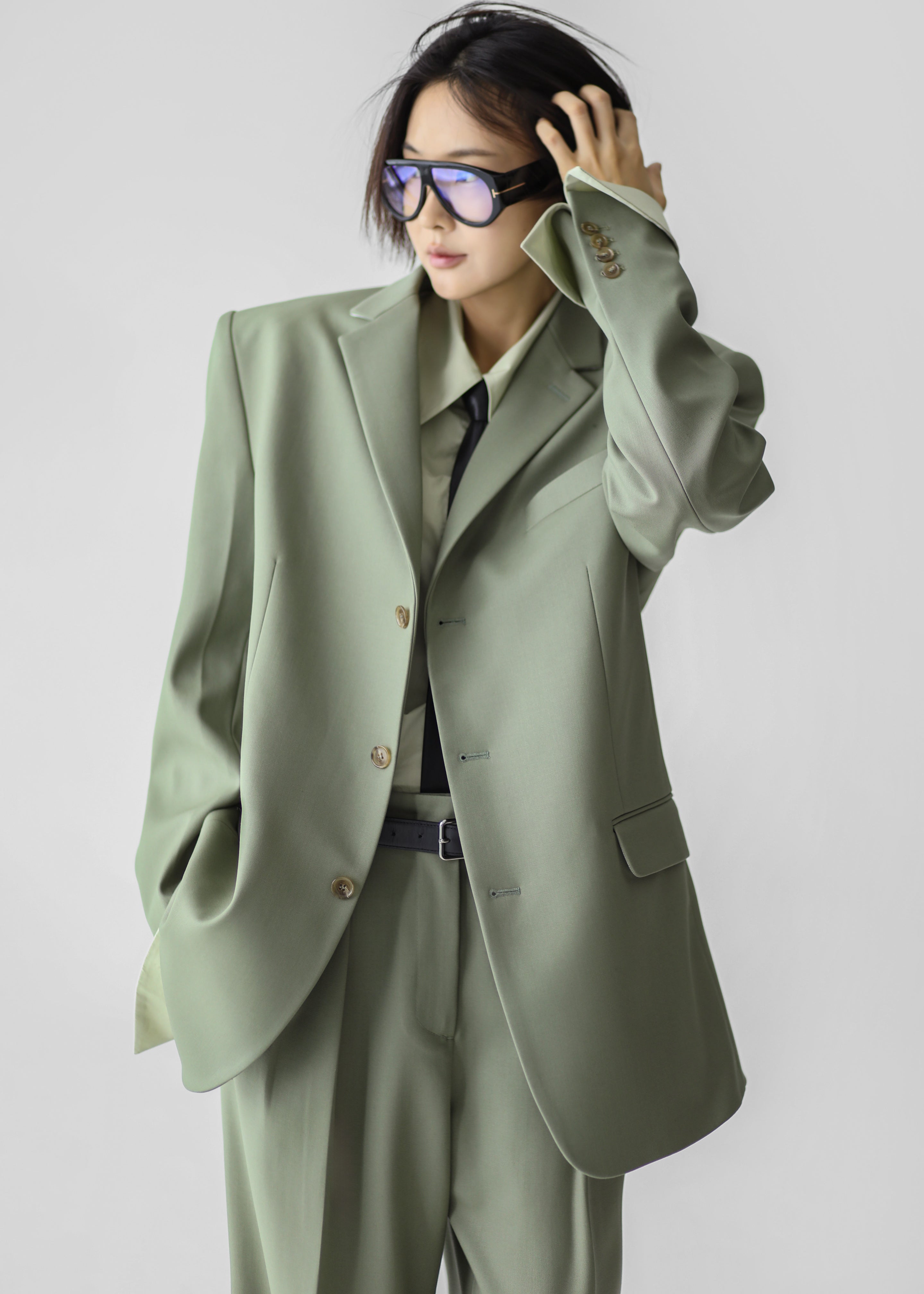 Trosa Blazer - Pale Olive - 2