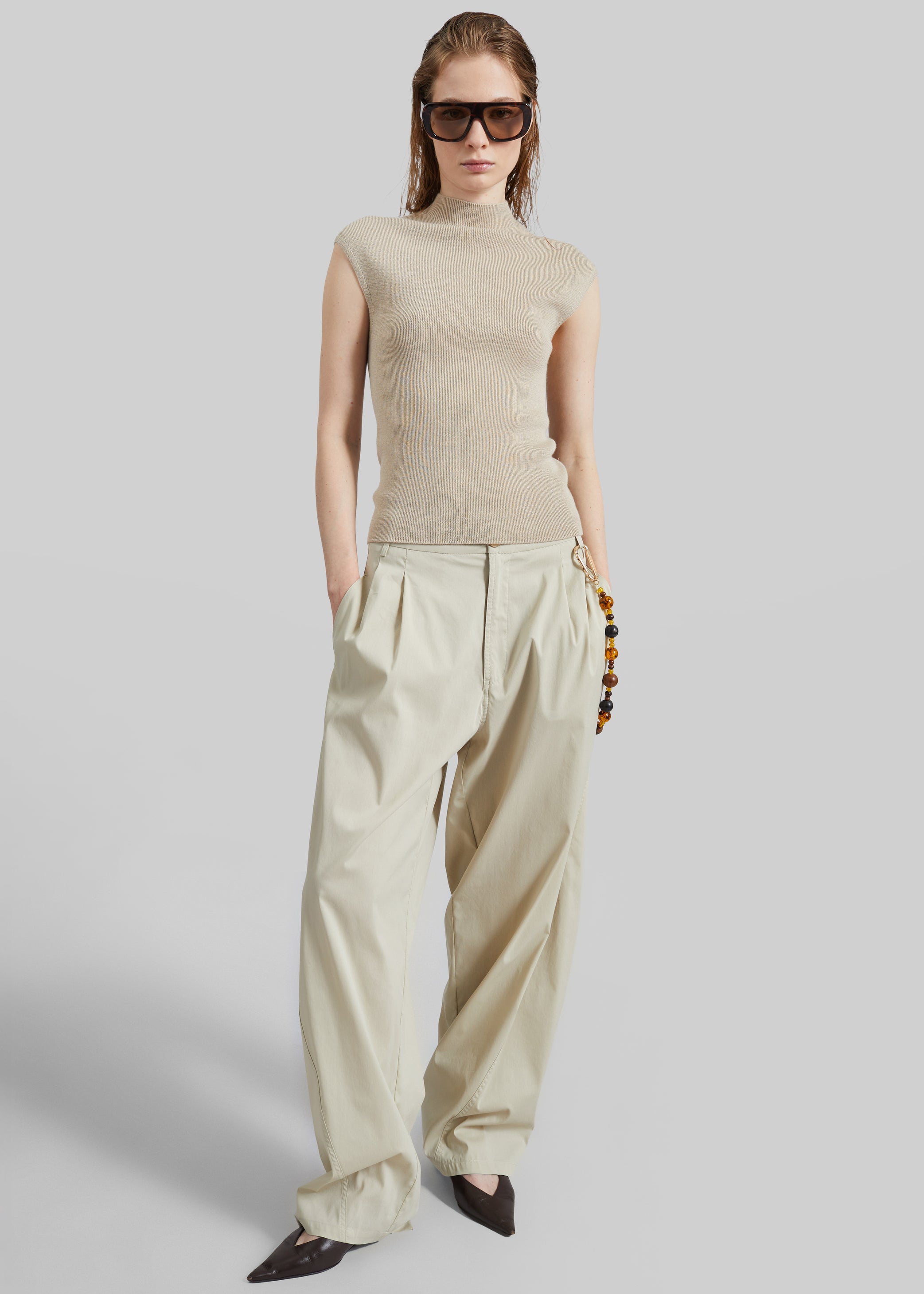 Shop the look image for Troyes Knit Top - Beige