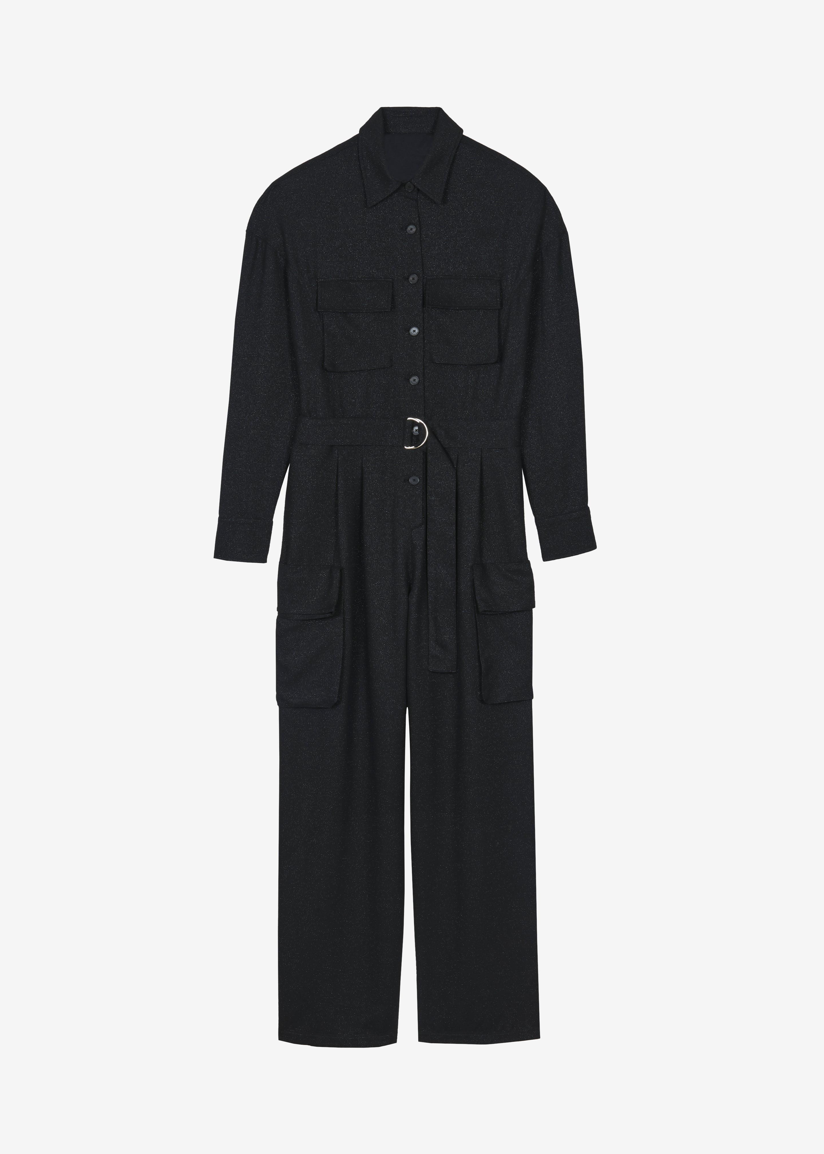 Tulare Shimmer Jumpsuit - Black - 8