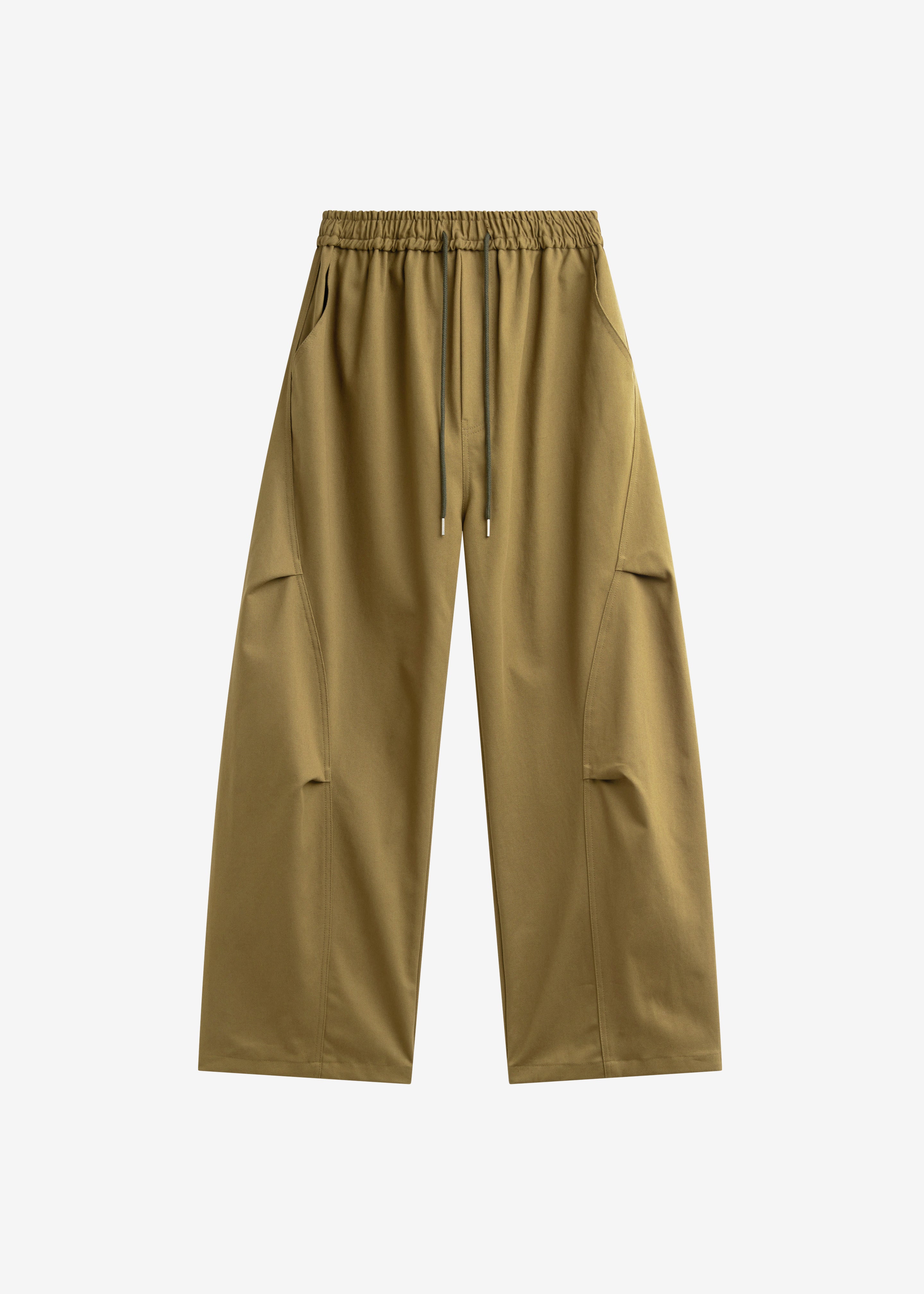 Tulsa Curved Pants - Dark Olive – The Frankie Shop
