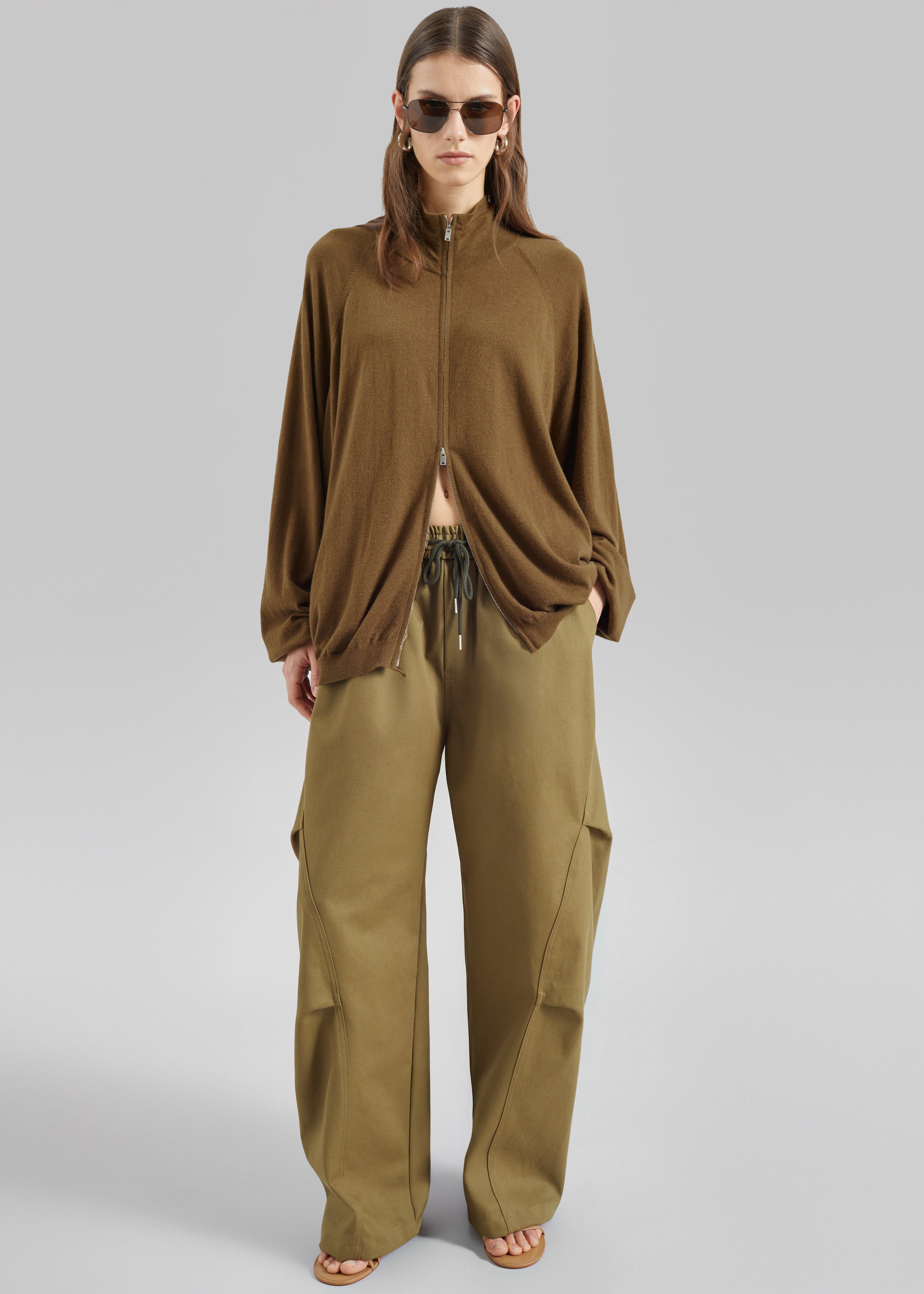 Tulsa Curved Pants - Dark Olive - 4