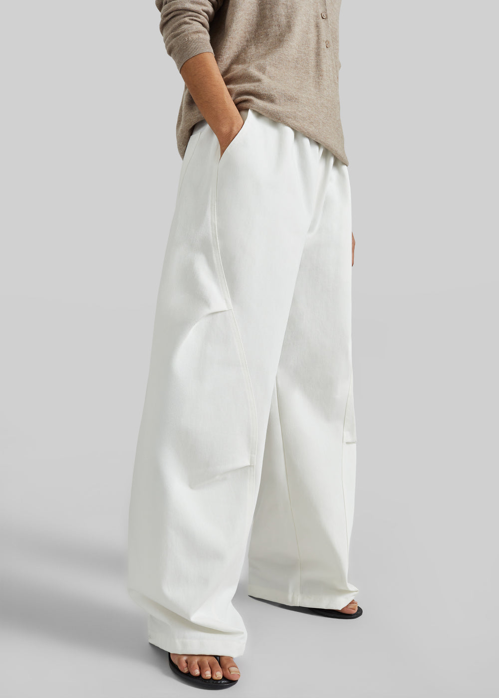 Tulsa Curved Pants - White - 1