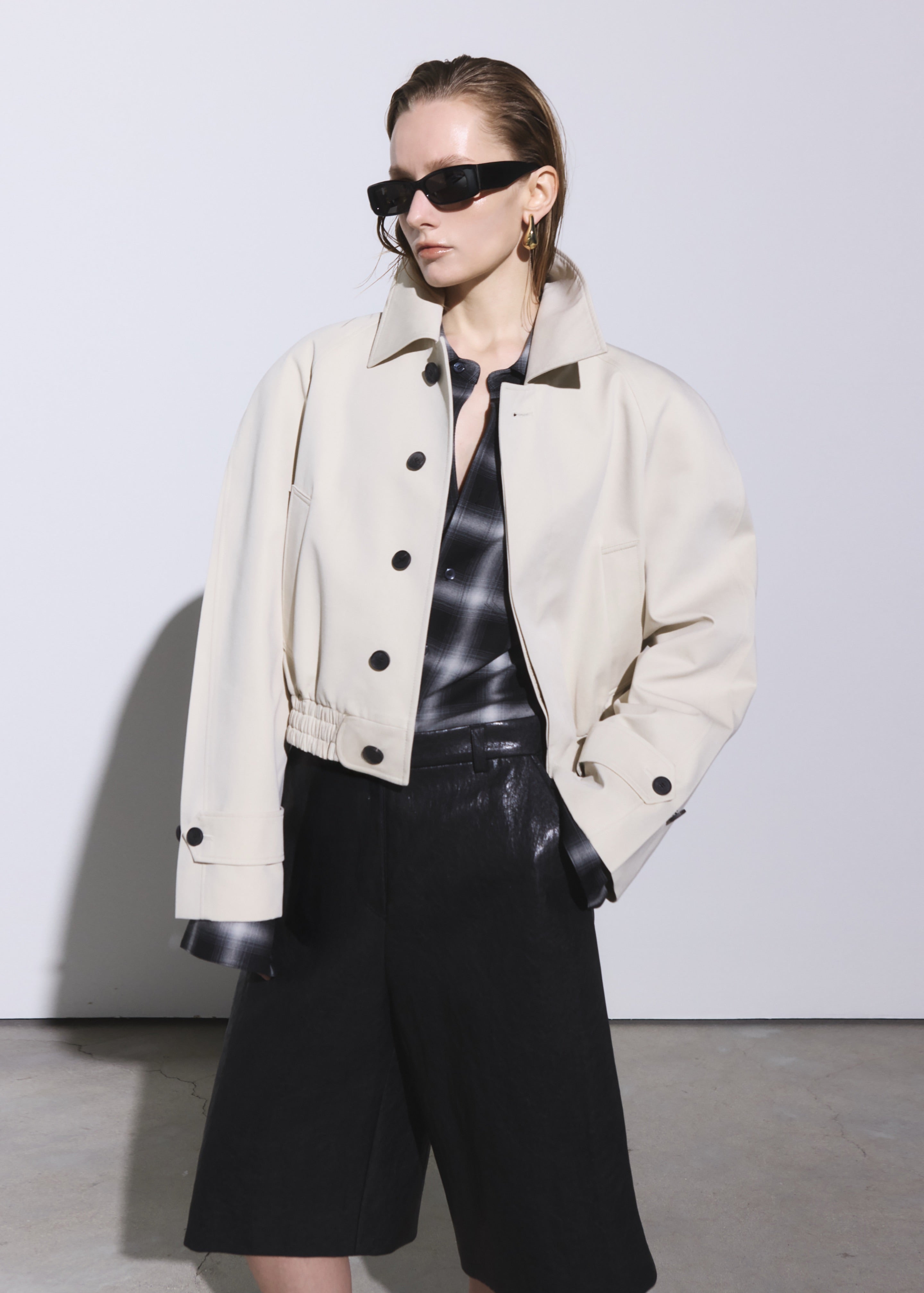 Turenne Curved Jacket - Beige - 2