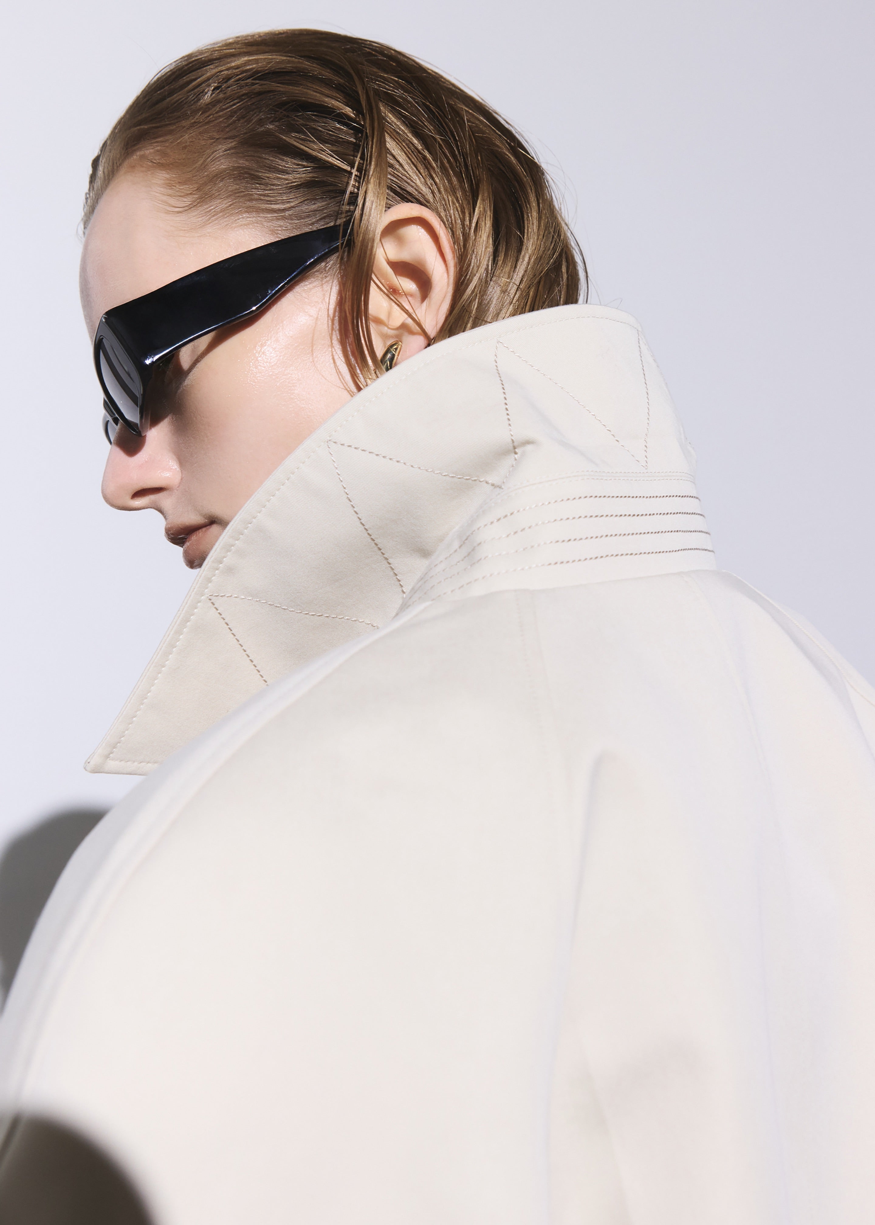 Turenne Curved Jacket - Beige - 8