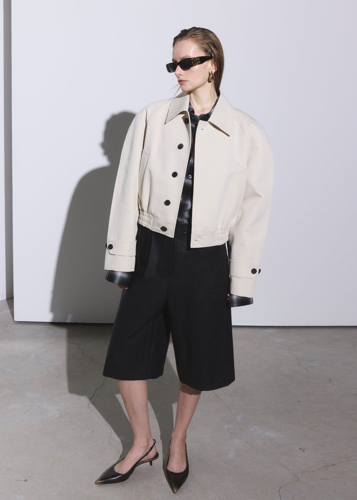 Turenne Curved Jacket - Beige - 9