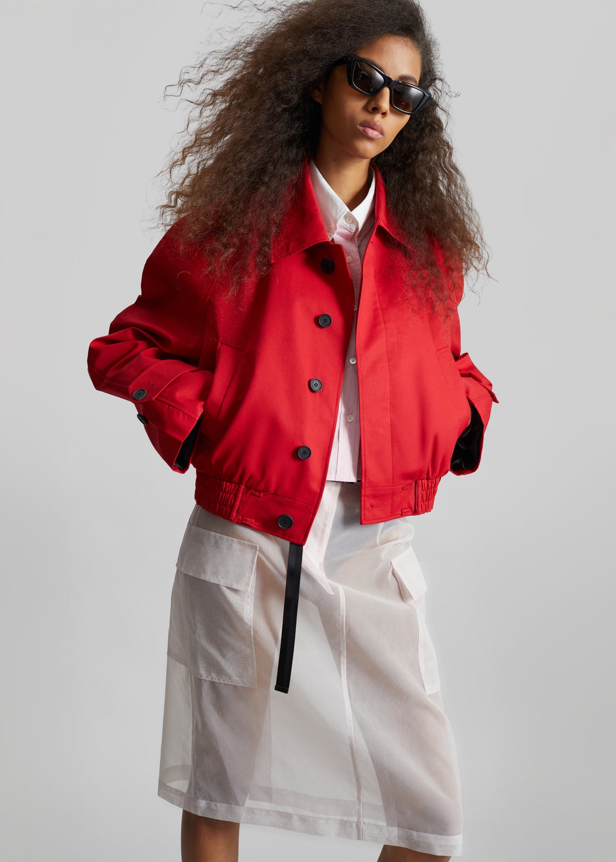 Turenne Curved Jacket - Red - 3