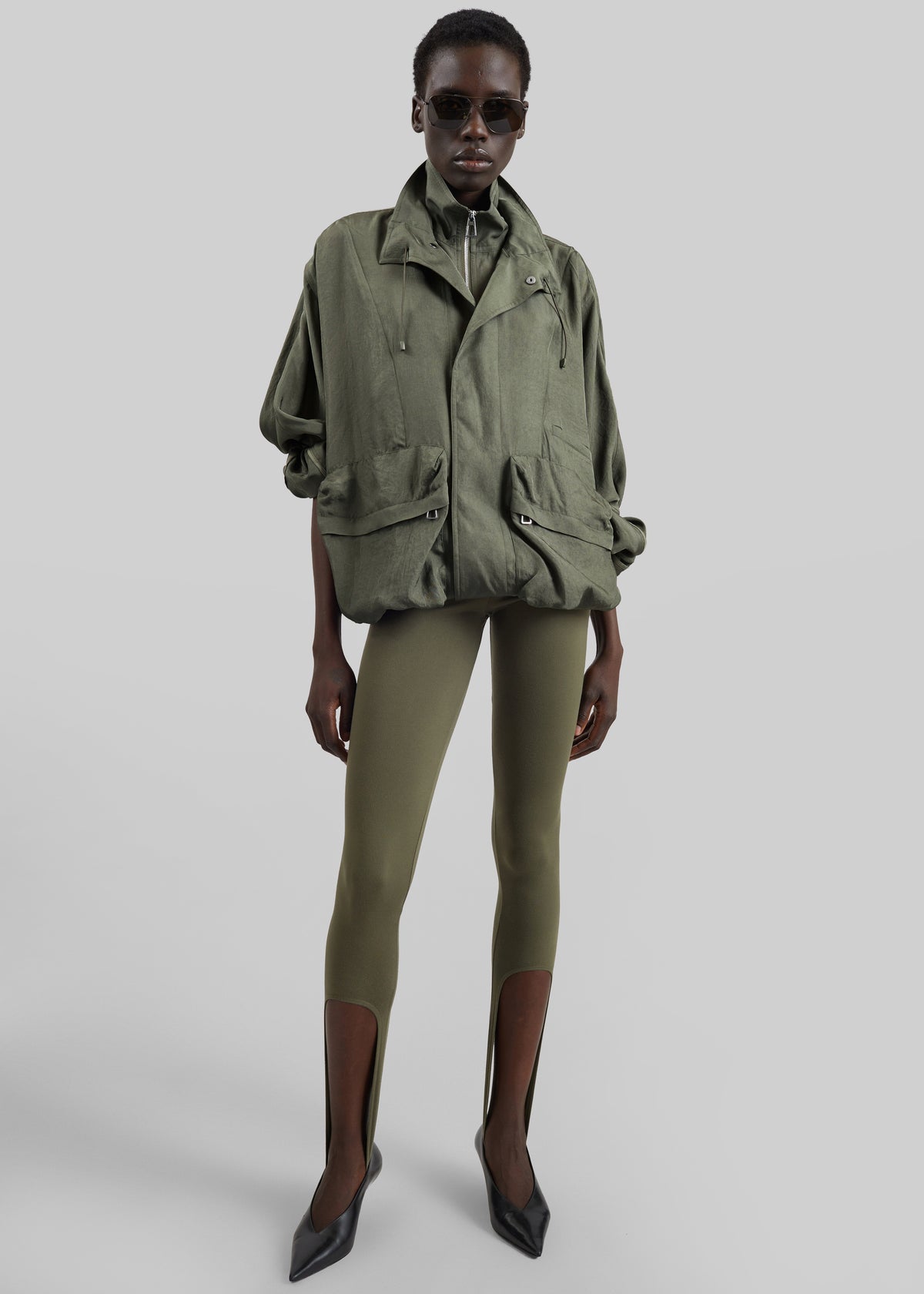 Twilla Stirrup Leggings - Olive - 3