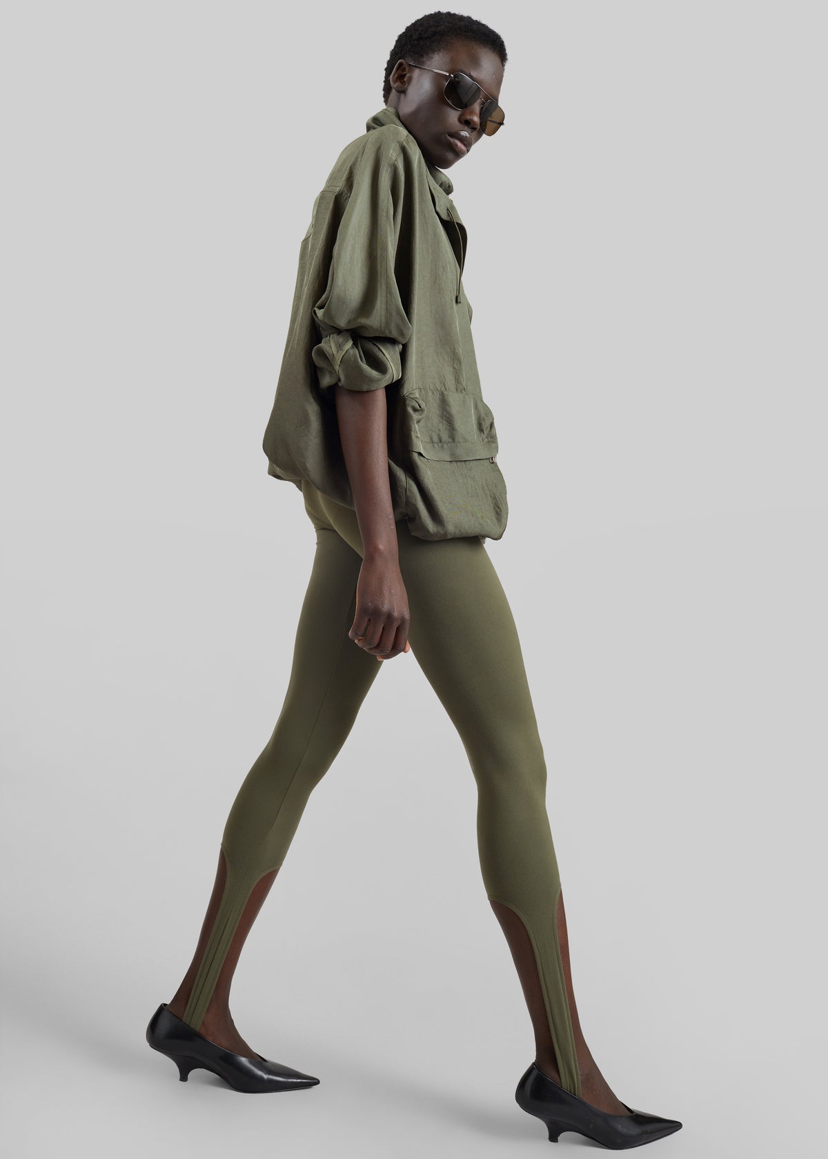 Twilla Stirrup Leggings - Olive - 7