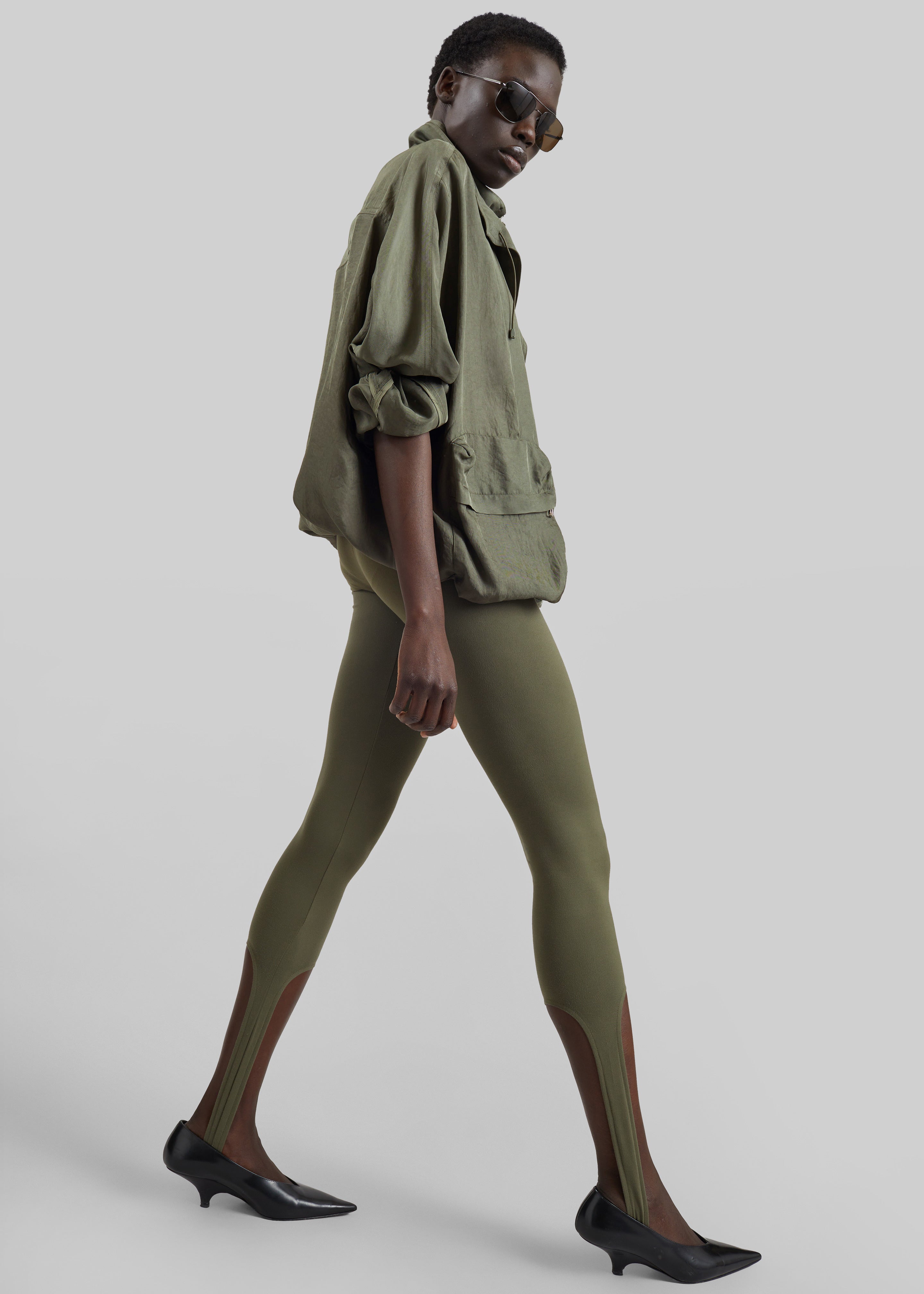 Twilla Stirrup Leggings - Olive - 7