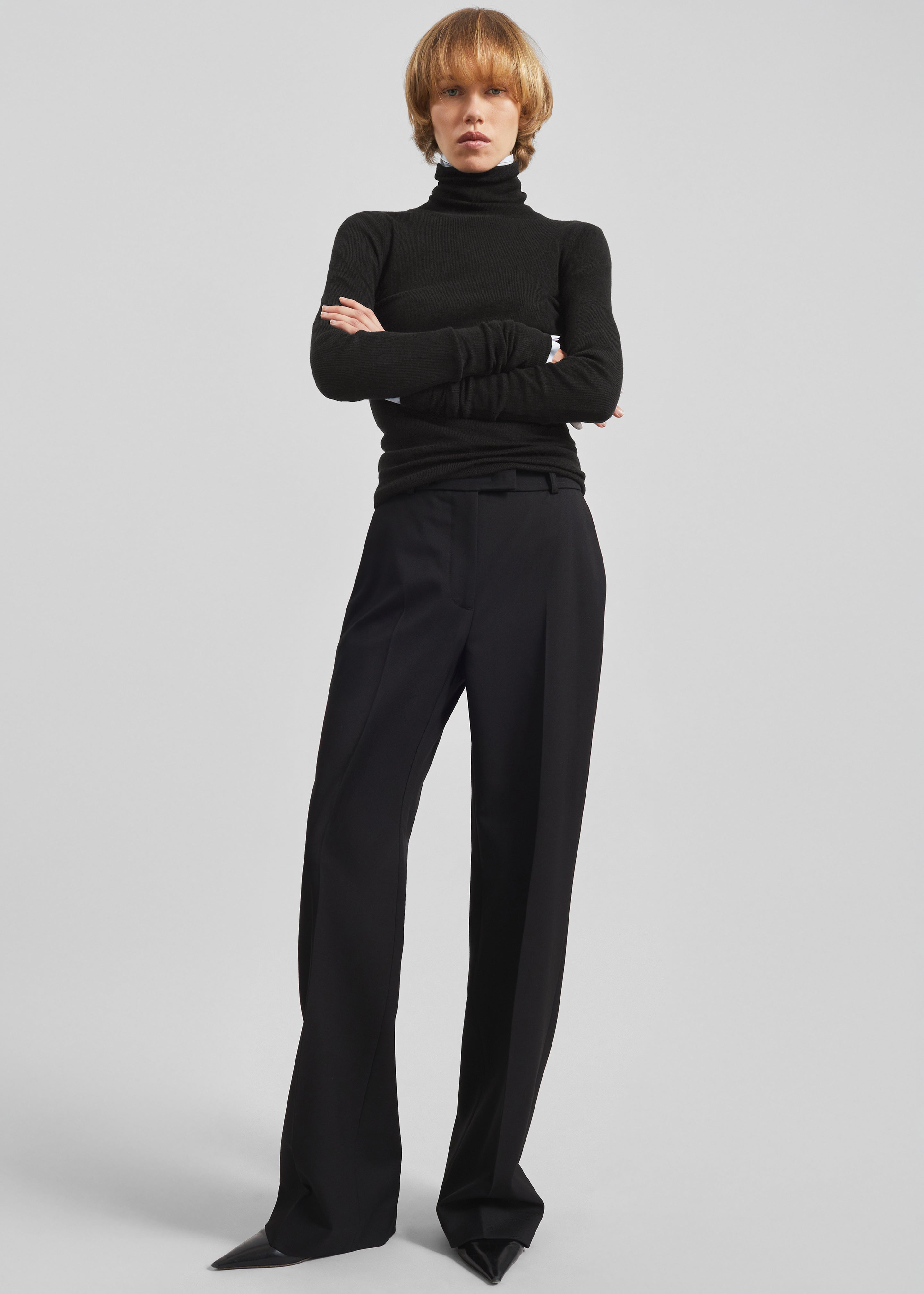 Utica Thin Turtleneck Sweater - Black – The Frankie Shop