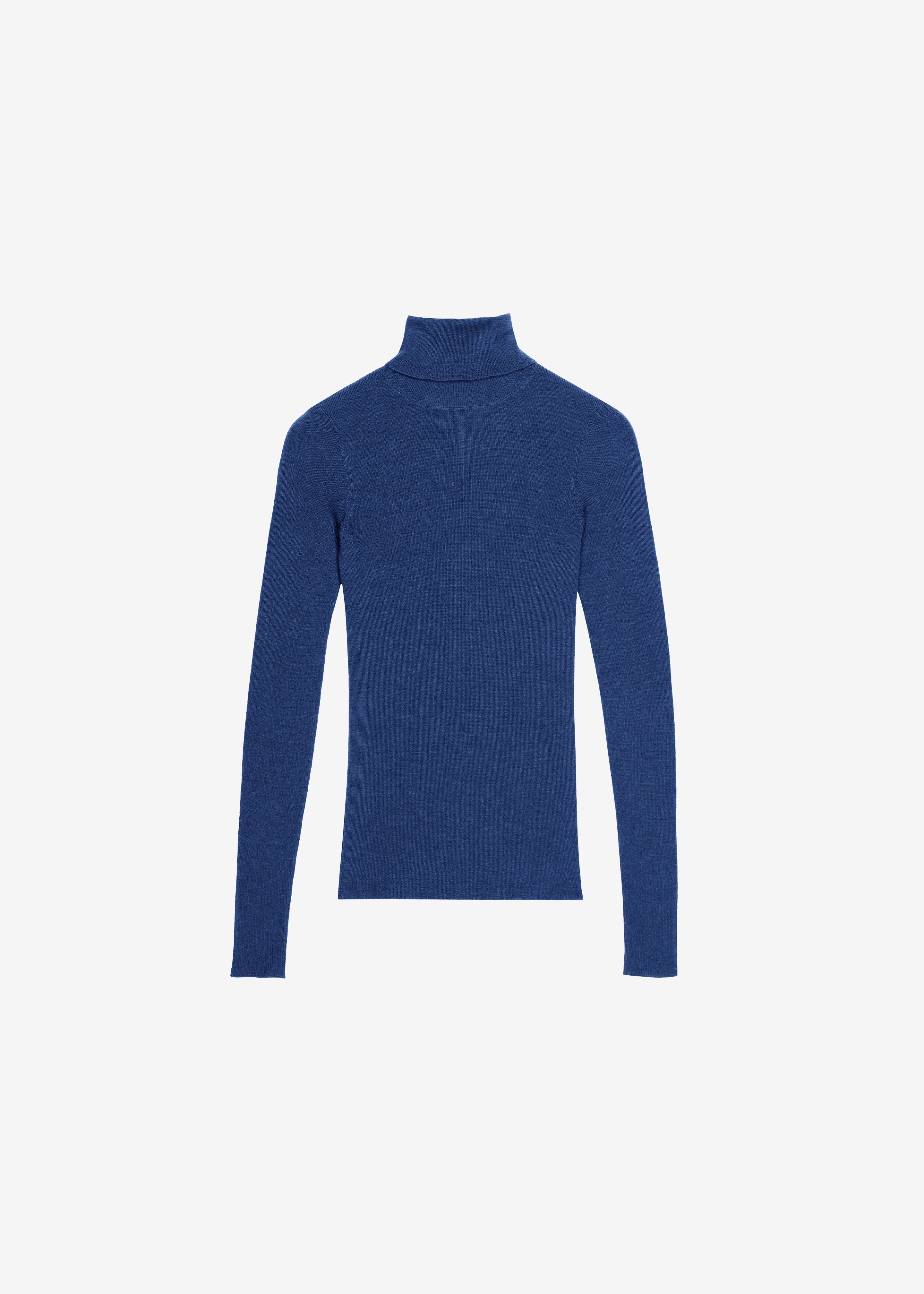 Utica Thin Turtleneck Sweater - Blue – The Frankie Shop