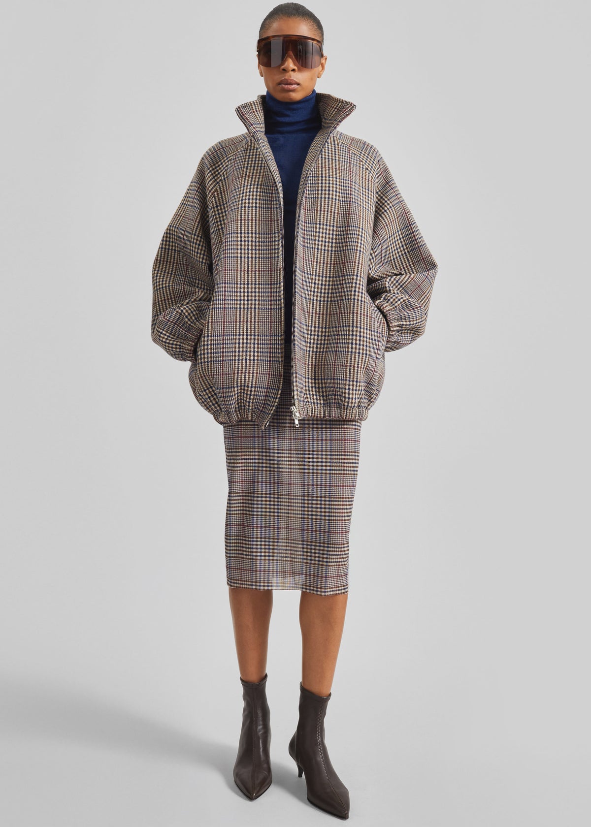 Utica Thin Turtleneck Sweater - Blue - 3