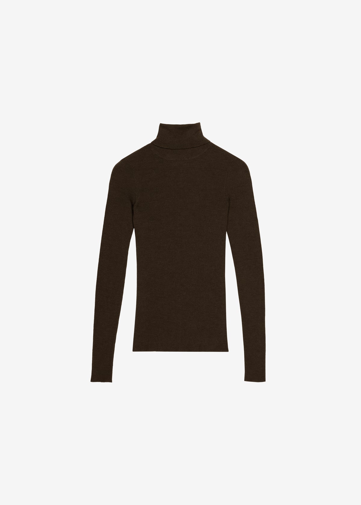 Utica Thin Turtleneck Sweater - Brown - 5