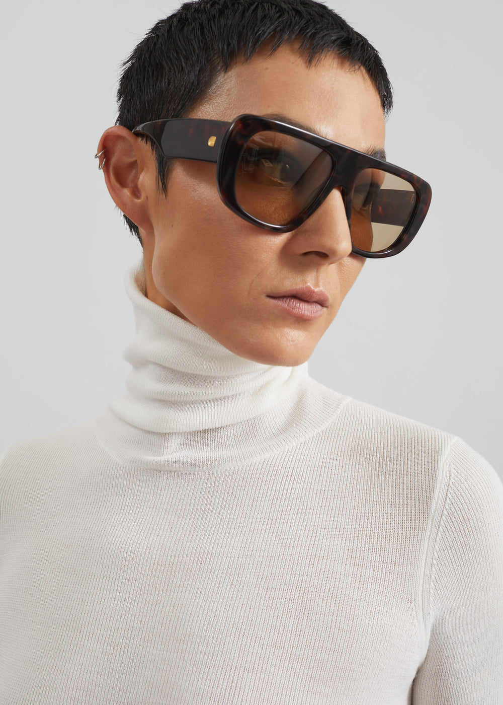 Utica Thin Turtleneck Sweater - Ivory