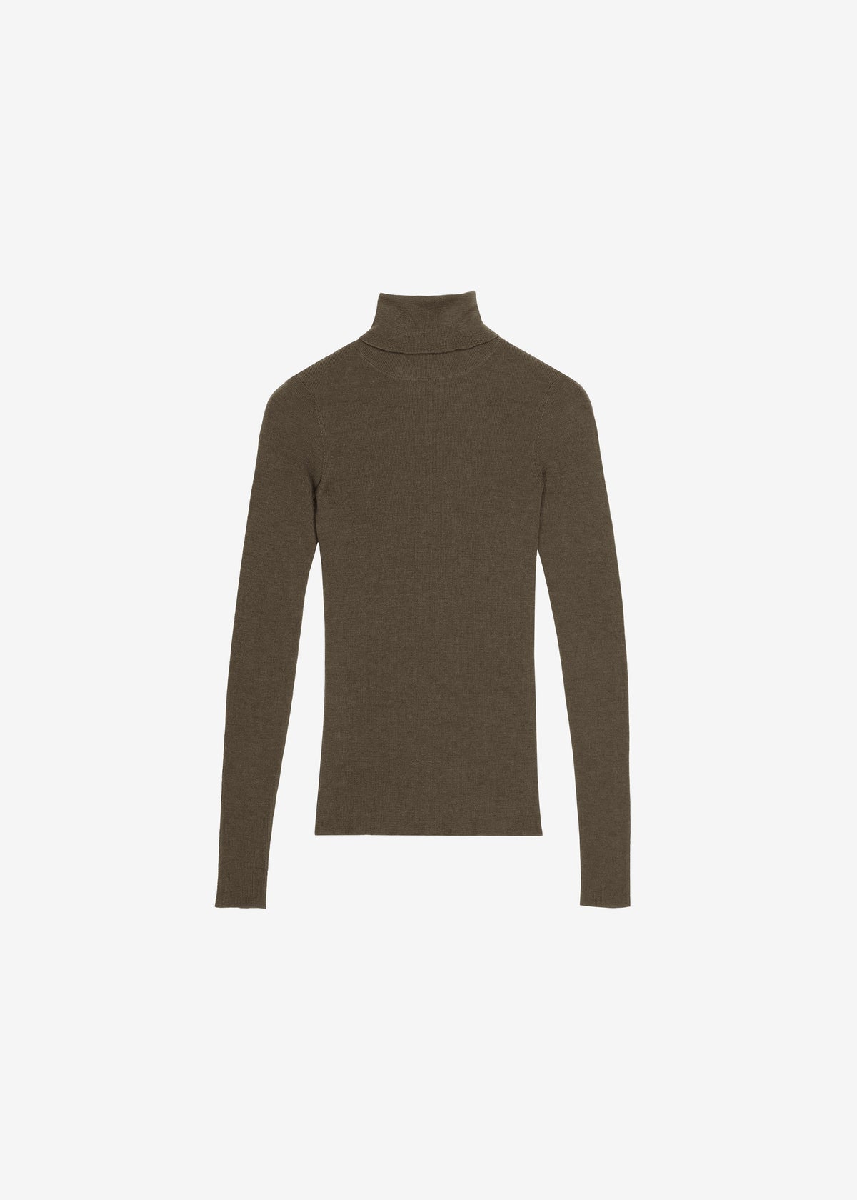 Utica Thin Turtleneck Sweater - Olive - 4
