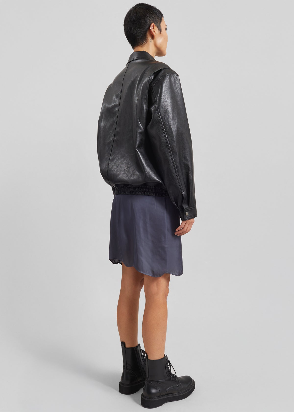 Utrecht Faux Leather Buckle Jacket - Black - 9