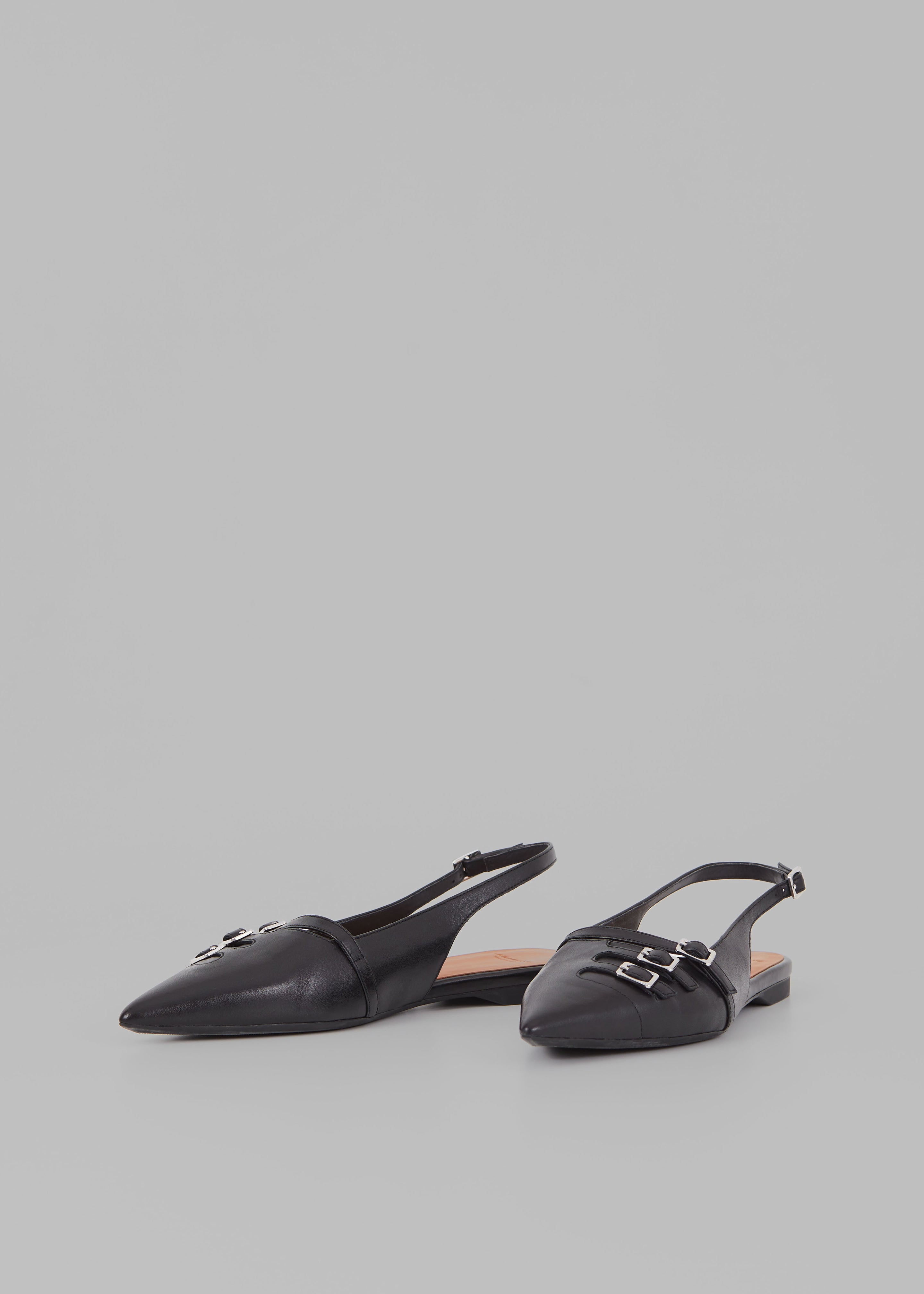 Vagabond Hermine Buckle Slingbacks - Black – The Frankie Shop