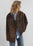 Valentina Faux Fur Leopard Jacket - Brown