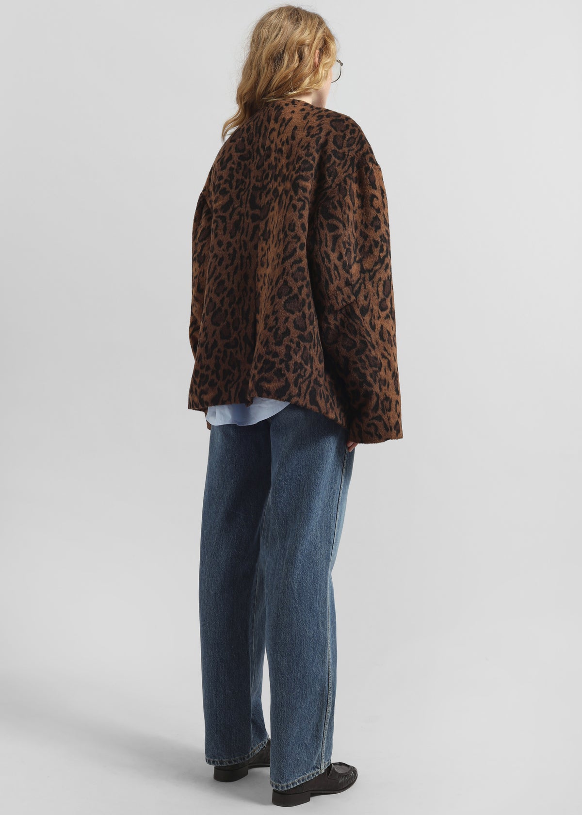 Valentina Faux Fur Leopard Jacket - Brown - 8