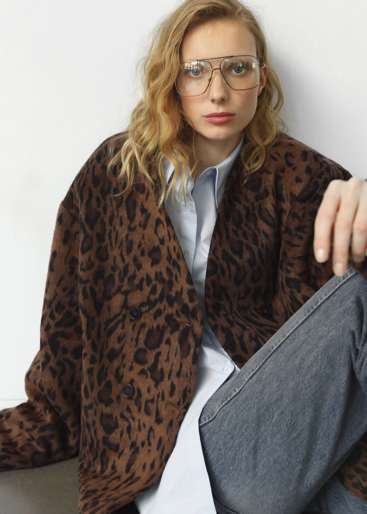 Valentina Faux Fur Leopard Jacket - Brown - 3