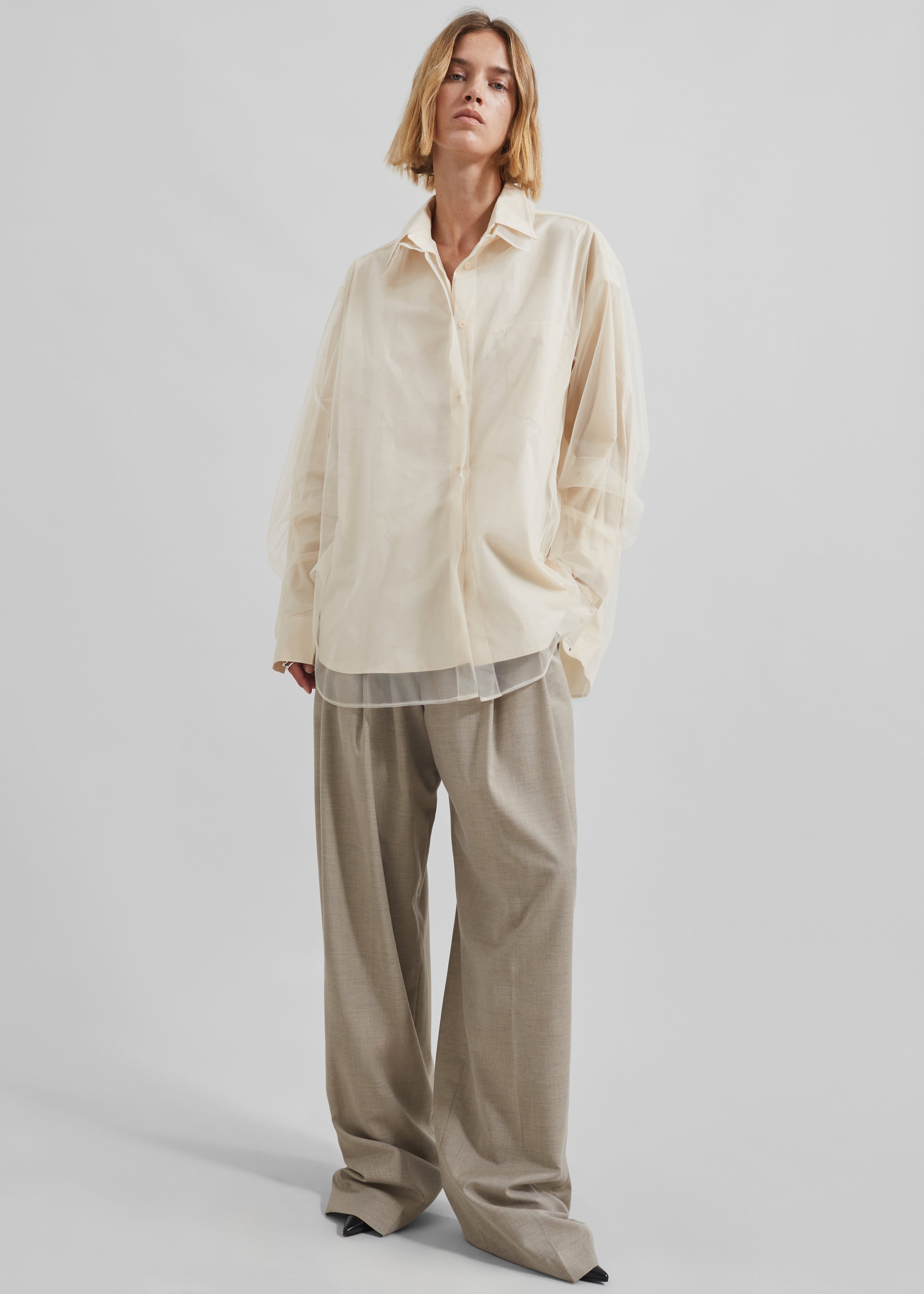 Valetta Double Shirt - Ivory - 4