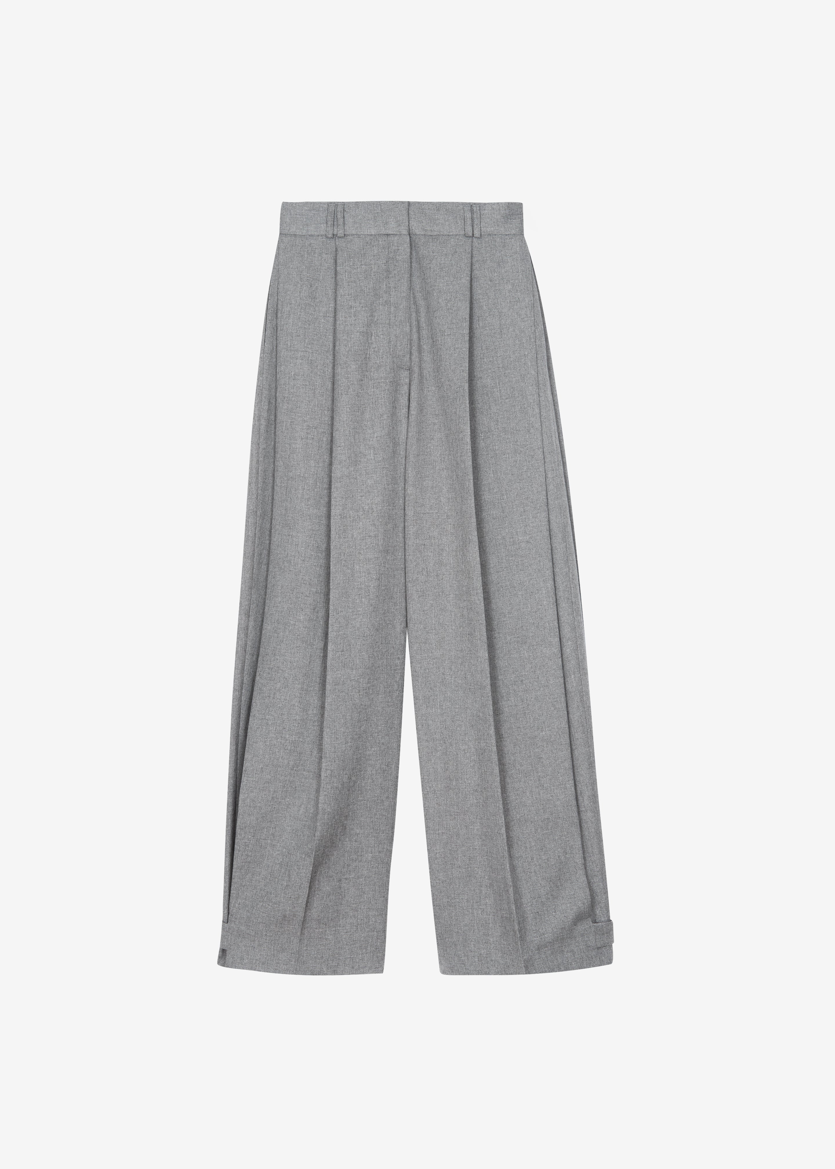 Vallsta Tailored Trousers - Grey Melange – The Frankie Shop