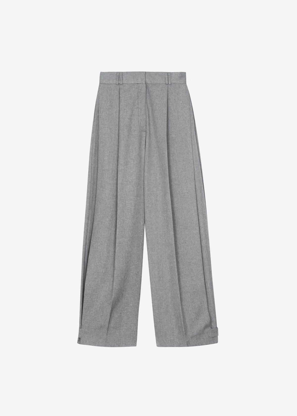 Vallsta Tailored Trousers - Grey Melange - 10