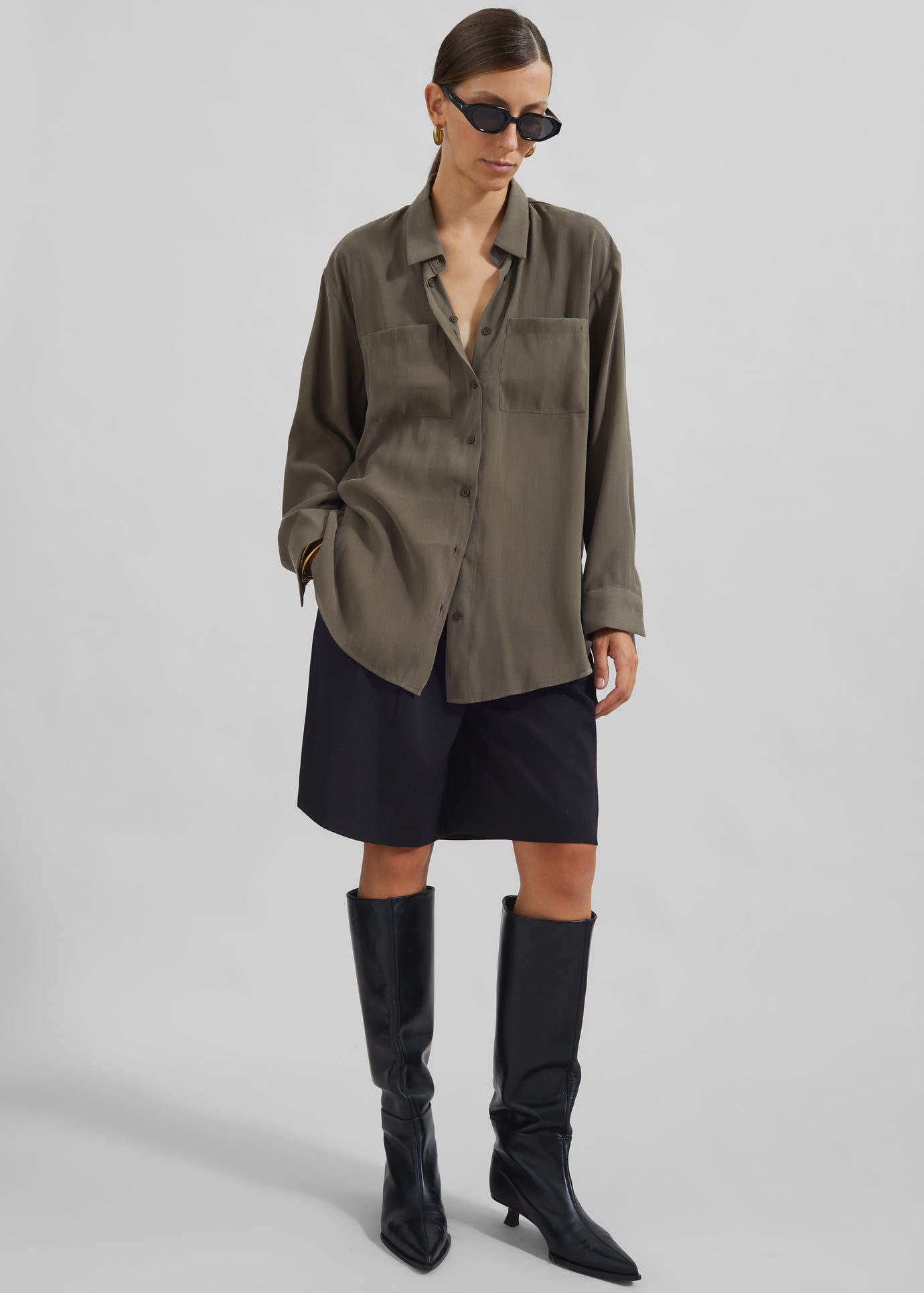 Valmiera Blouse - Khaki - 1